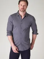 Raffi Raffi Charcoal Aqua Cotton LS Button Down