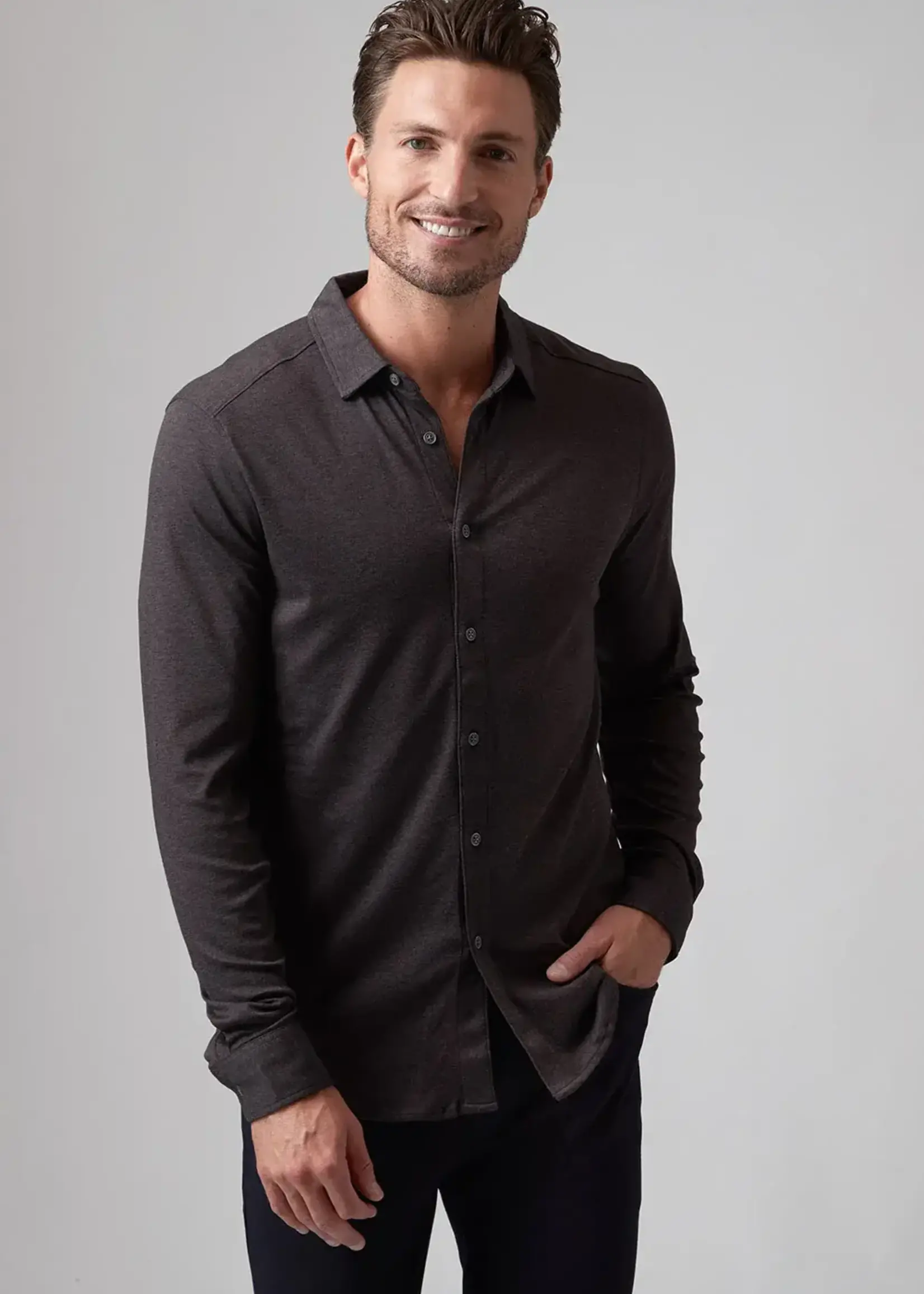 Raffi Raffi Espresso Aqua Cotton LS Button Down (RW12450)