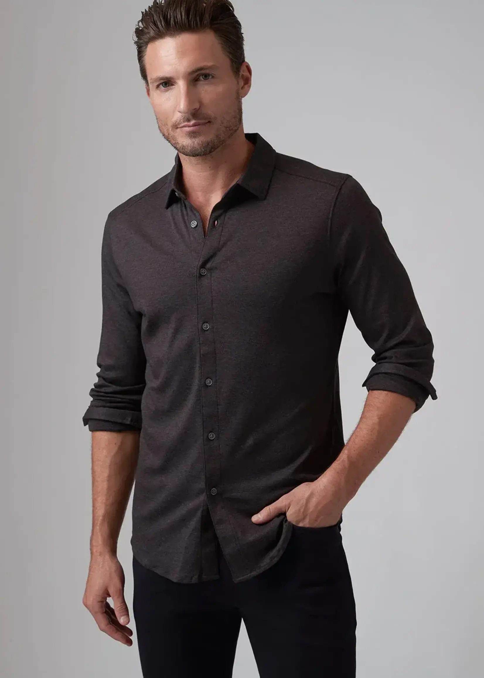 Raffi Raffi Espresso Aqua Cotton LS Button Down (RW12450)