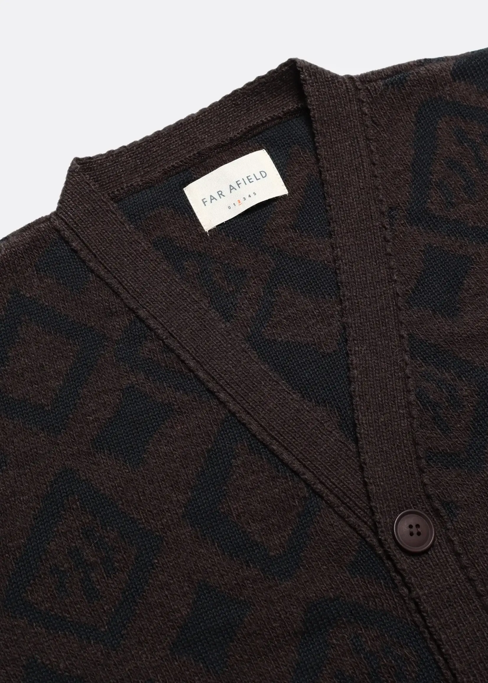 Far Afield Far Afield Buckley Cardigan Brown/Black Alpaca/Cotton