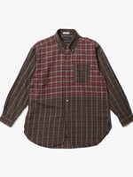 Engineered Garments EG 19th Century BD Shirt Olive / Red Smoky Plaid