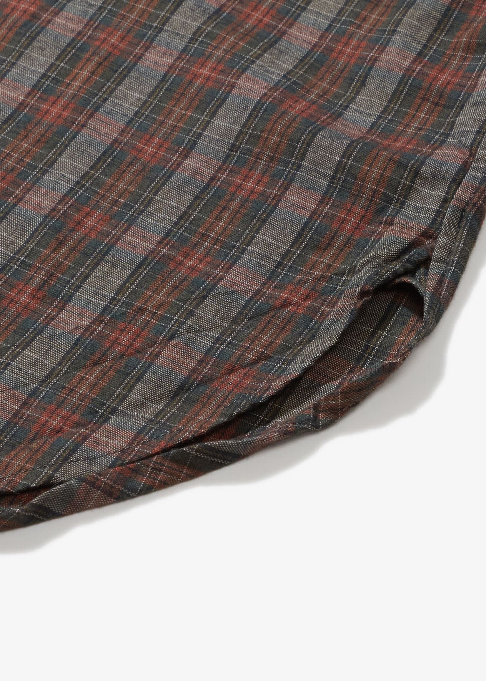 Engineered Garments EG 19th Century BD Shirt Olive / Red Smoky Plaid