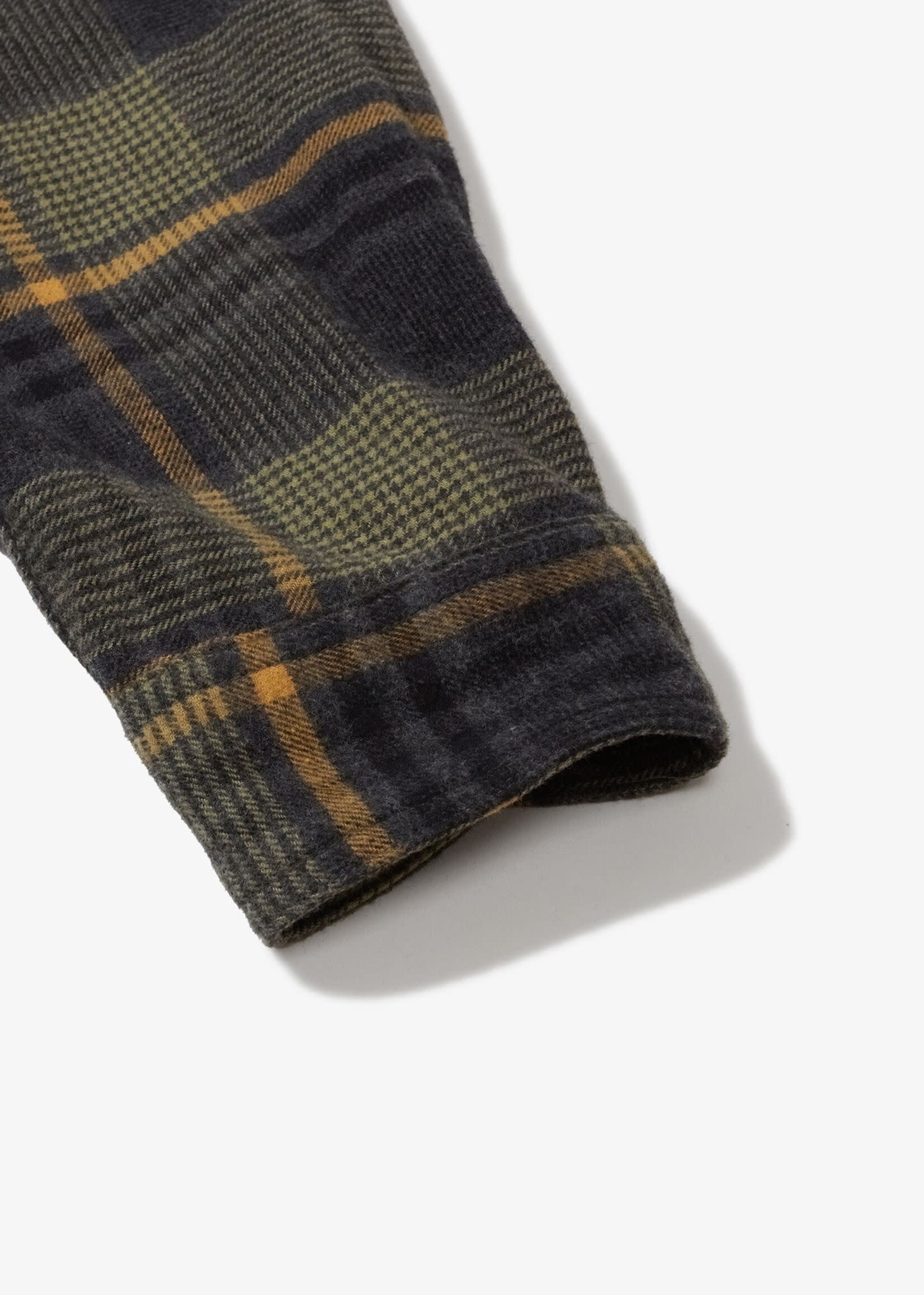 Engineered Garments EG Work Shirt Yellow / Grey Cotton Flannel Plaid