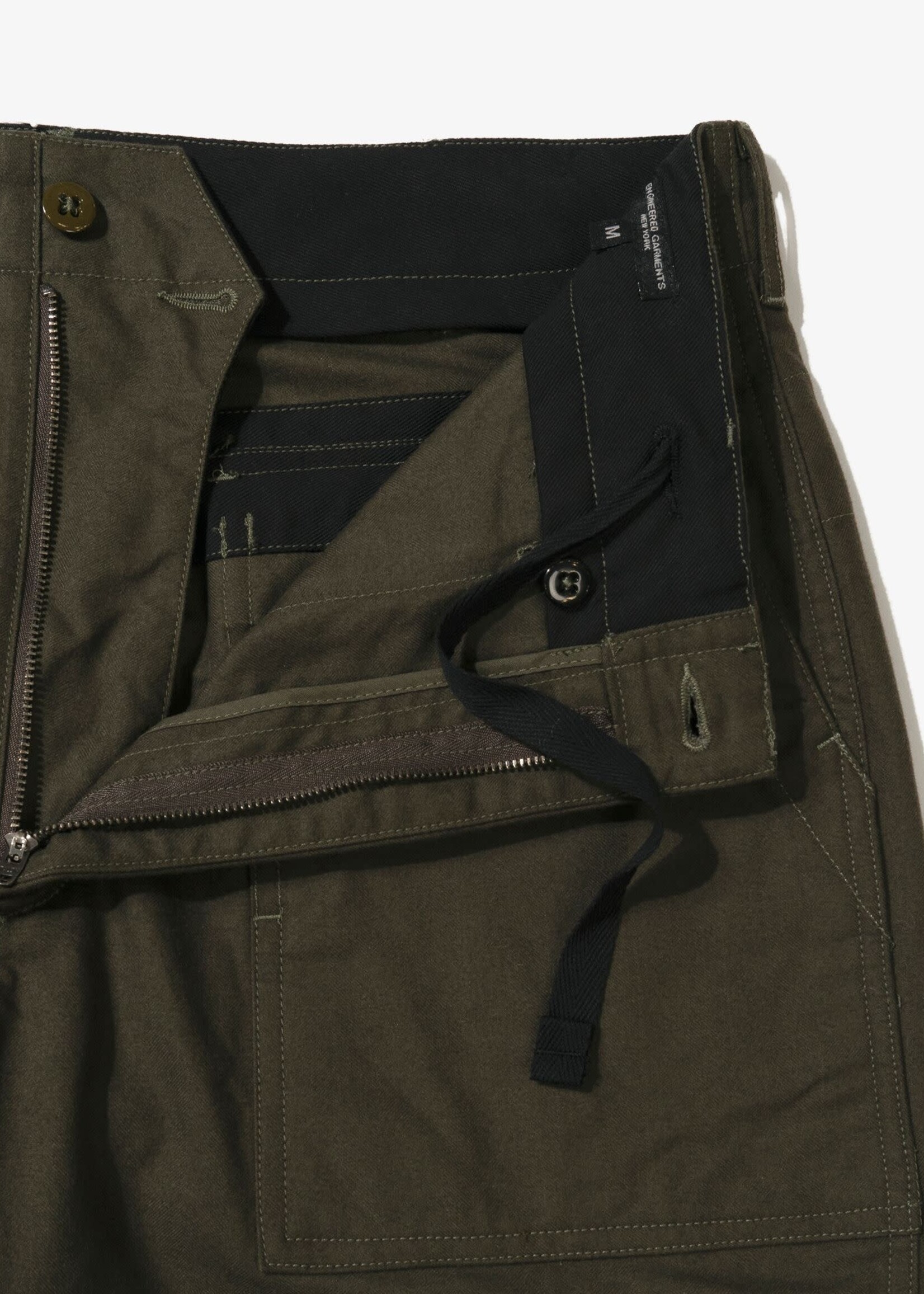 Engineered Garments EG Fatigue Olive Brushed Cotton Herringbone