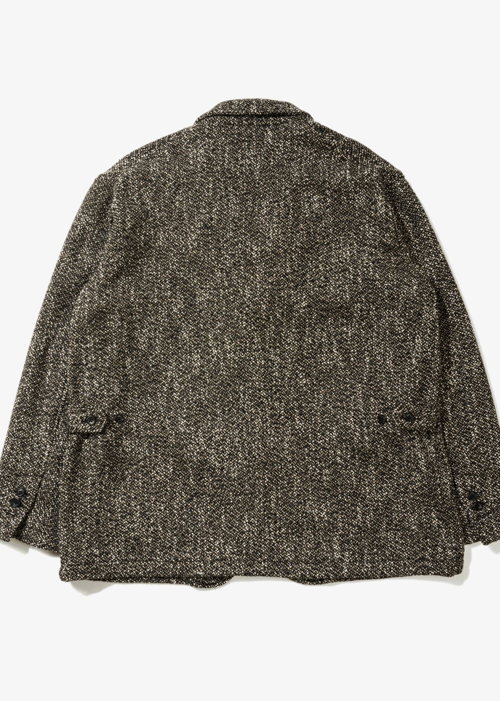 EG Loiter Jacket Brown / Grey Wool Homespun (DP003) - Drinkwater