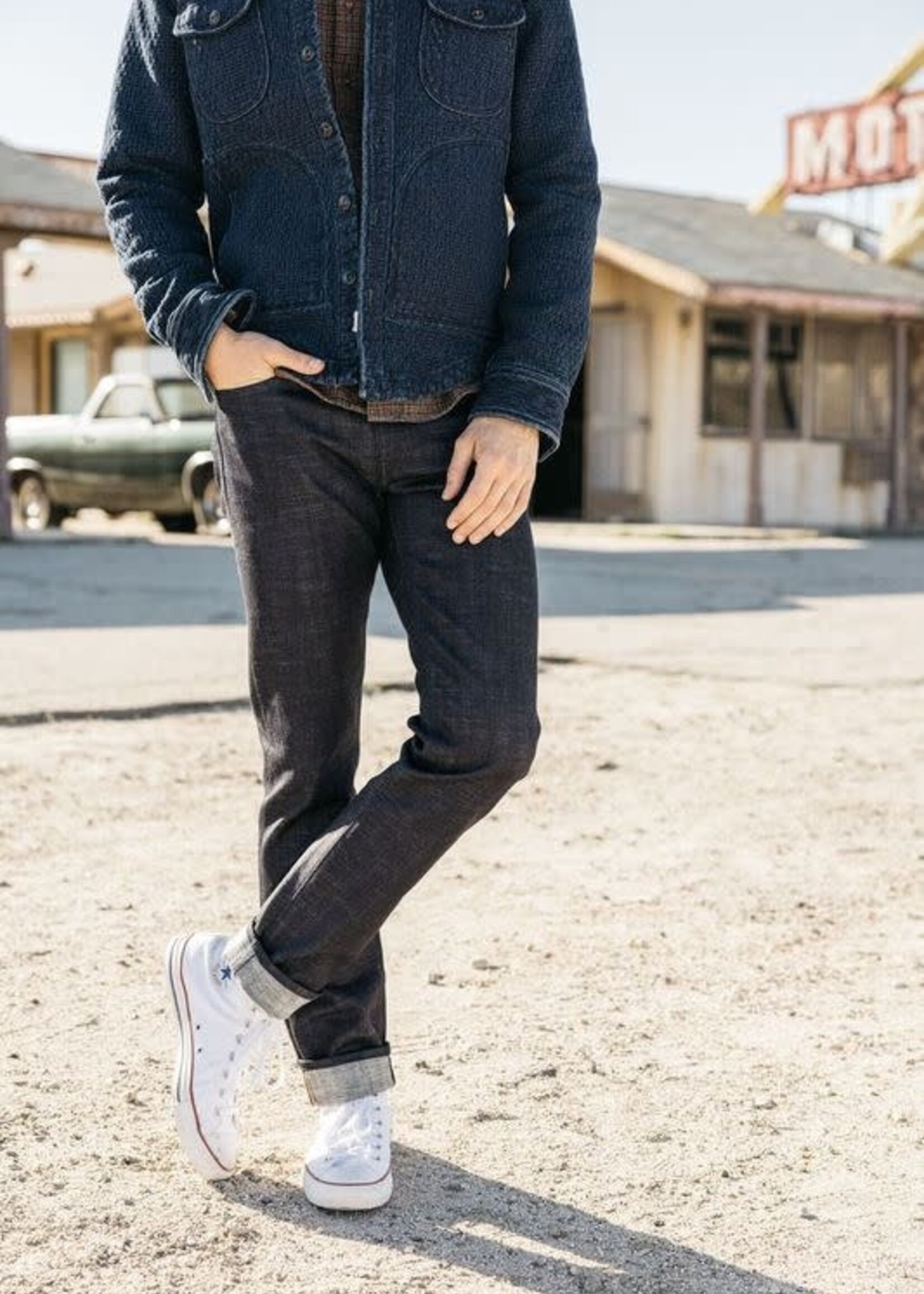 Kato Kato Anvil Shirt Jacket Indigo Quilt Denim