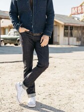 Kato Anvil Shirt Jacket Indigo Quilt Denim (001061501