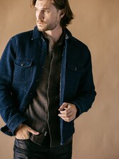 Kato Anvil Shirt Jacket Indigo Quilt Denim (001061501