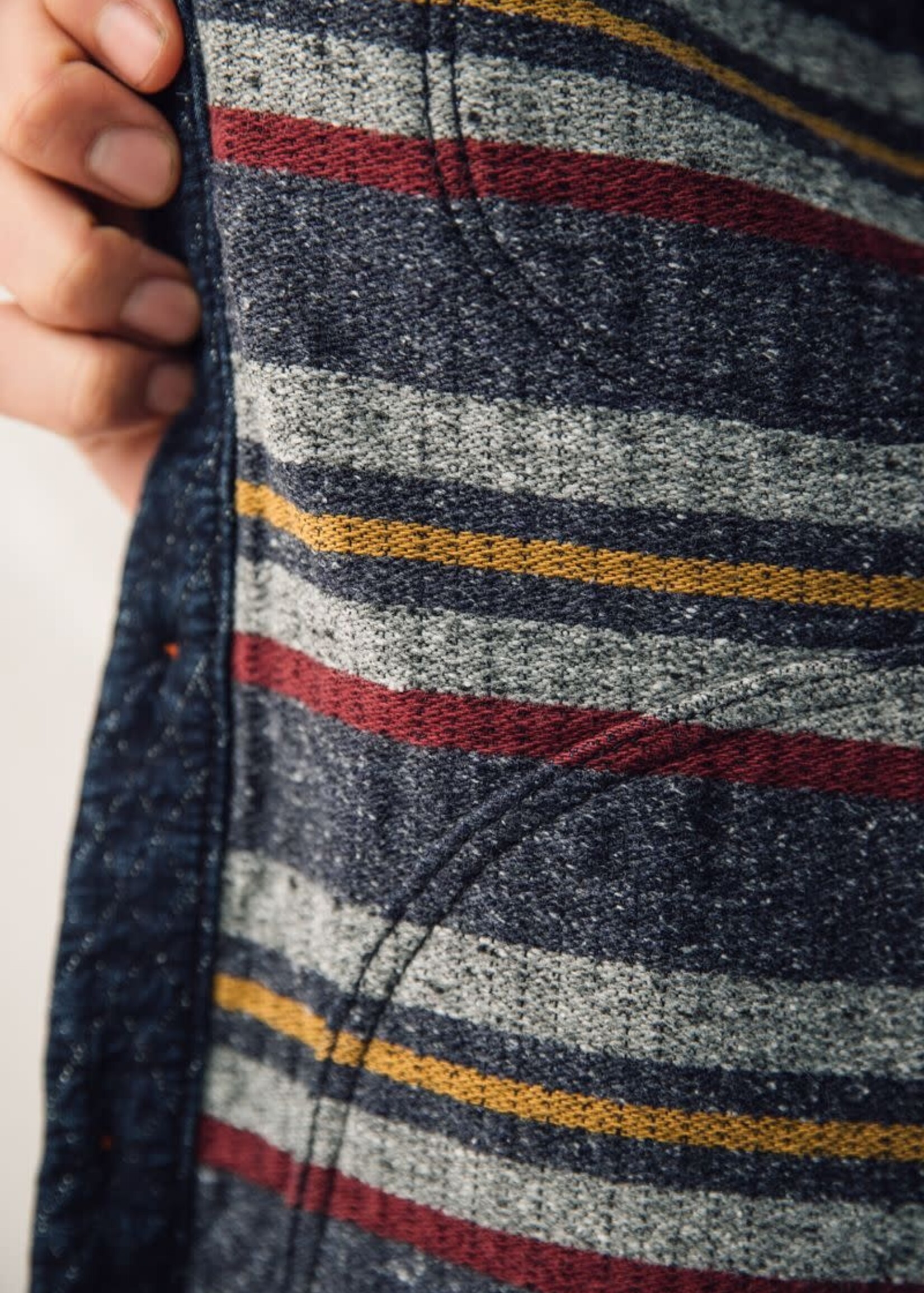 Kato Kato Anvil Shirt Jacket Indigo Quilt Denim