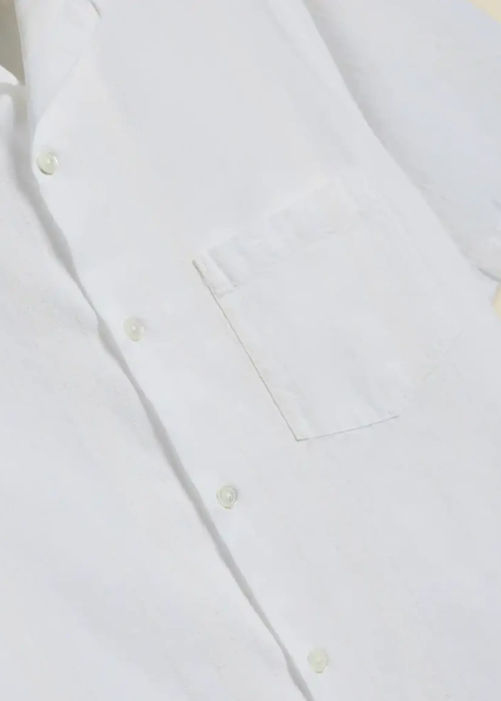 Portuguese Flannel Portuguese Flannel Alqueva White Blue Camp Collar