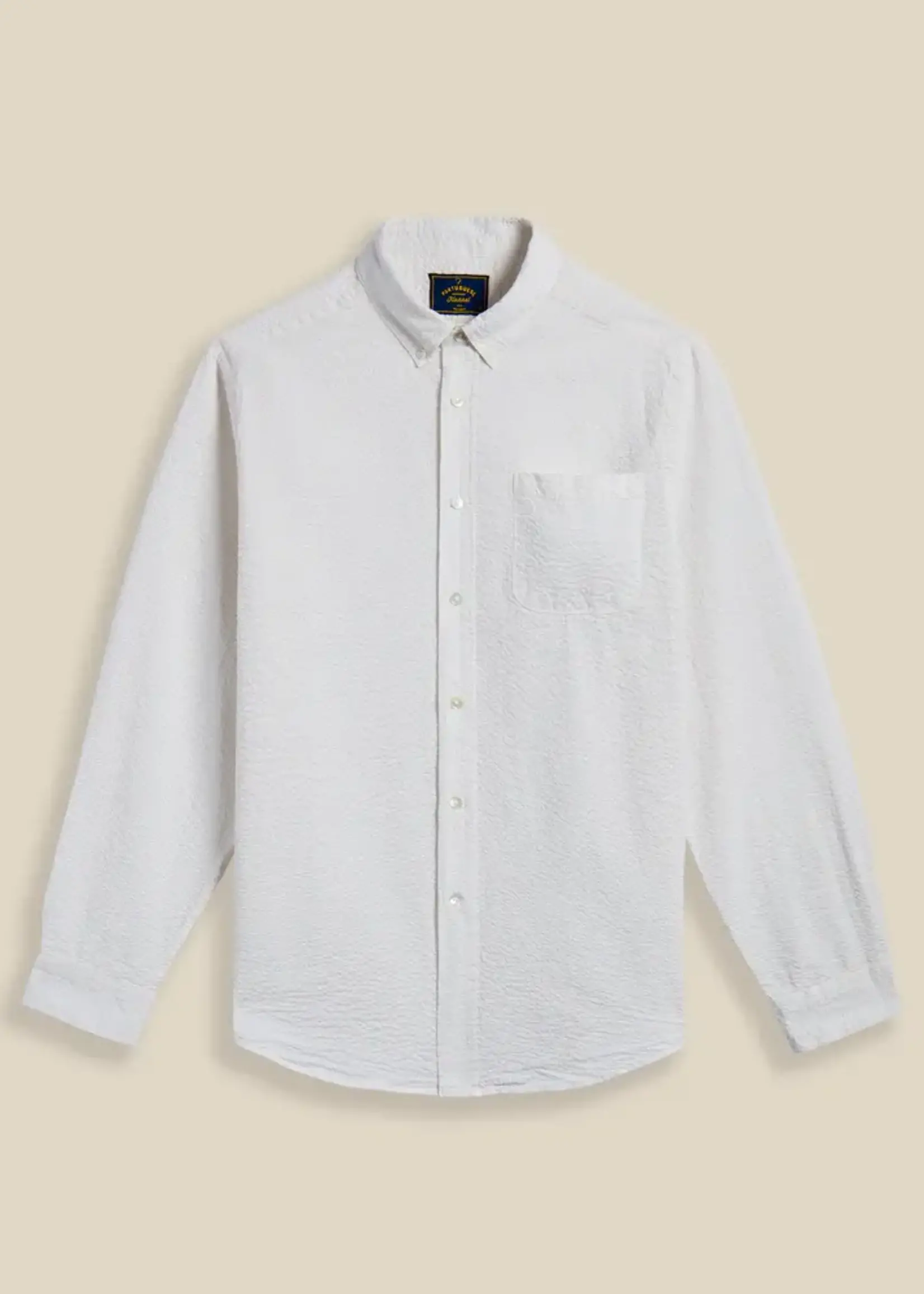 Portuguese Flannel Portuguese Flannel Atlantico White Seersucker