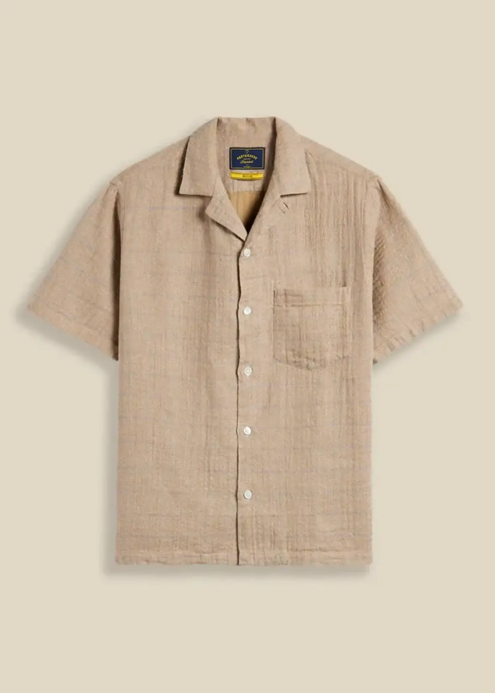 Portuguese Flannel Portuguese Flannel Dorne Sand Camp Collar