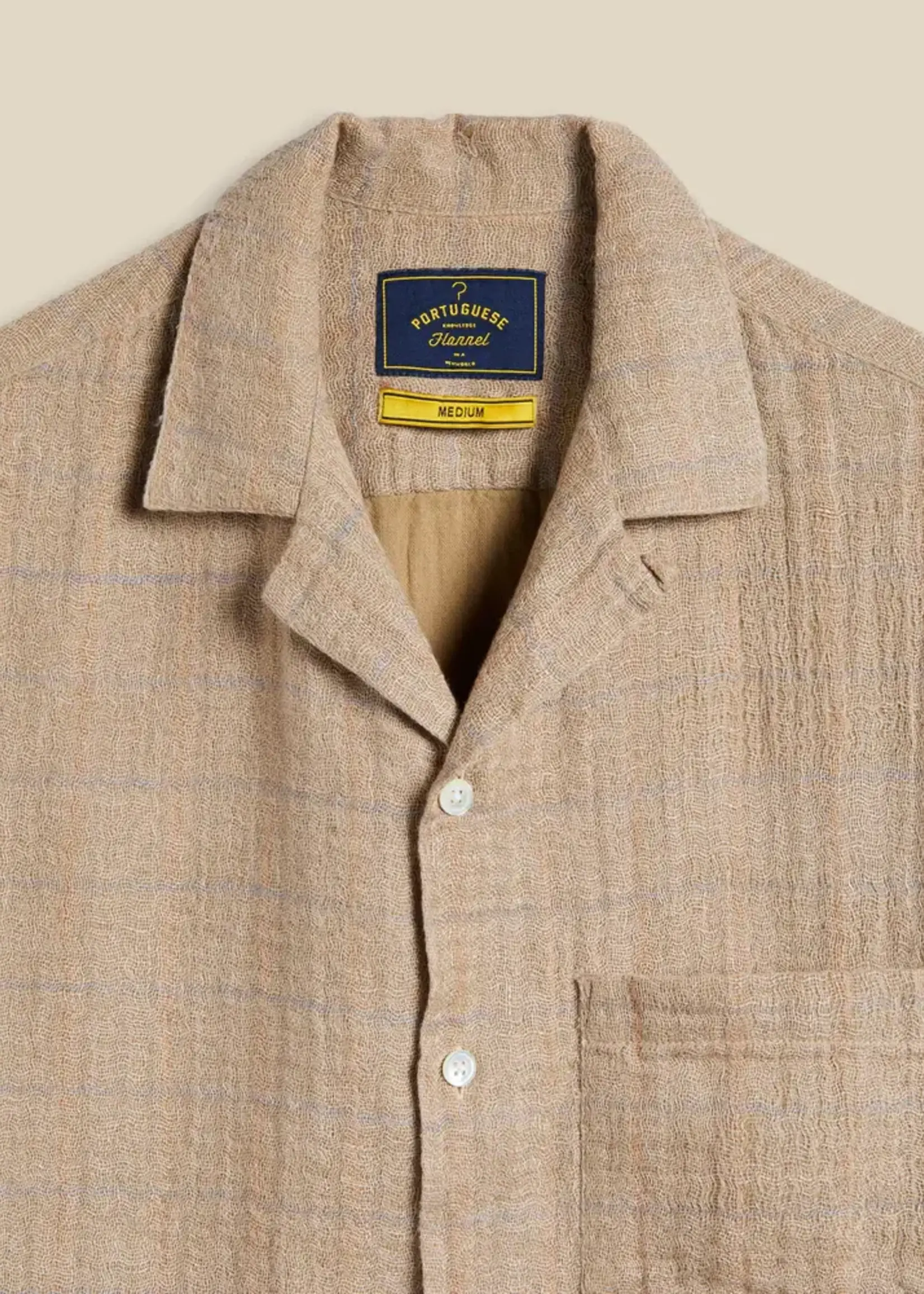 Portuguese Flannel Portuguese Flannel Dorne Sand Camp Collar