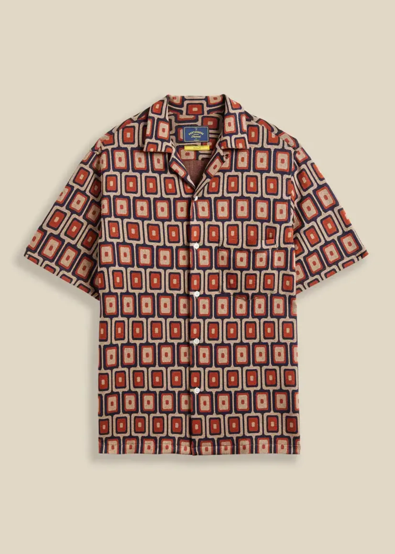 Portuguese Flannel Portuguese Flannel Geometric Camp Collar