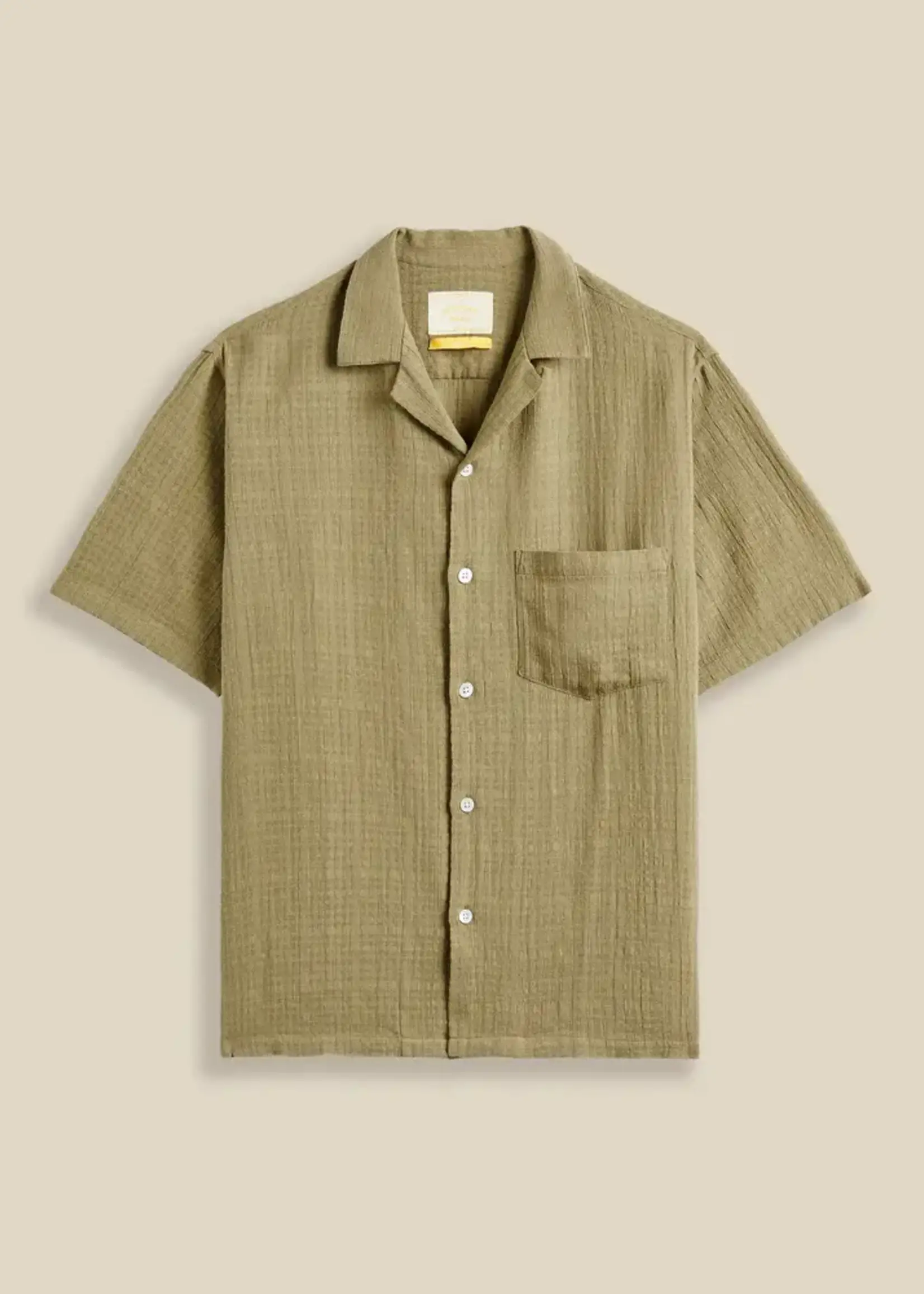 Portuguese Flannel Portuguese Flannel Grain Khaki Camp Collar