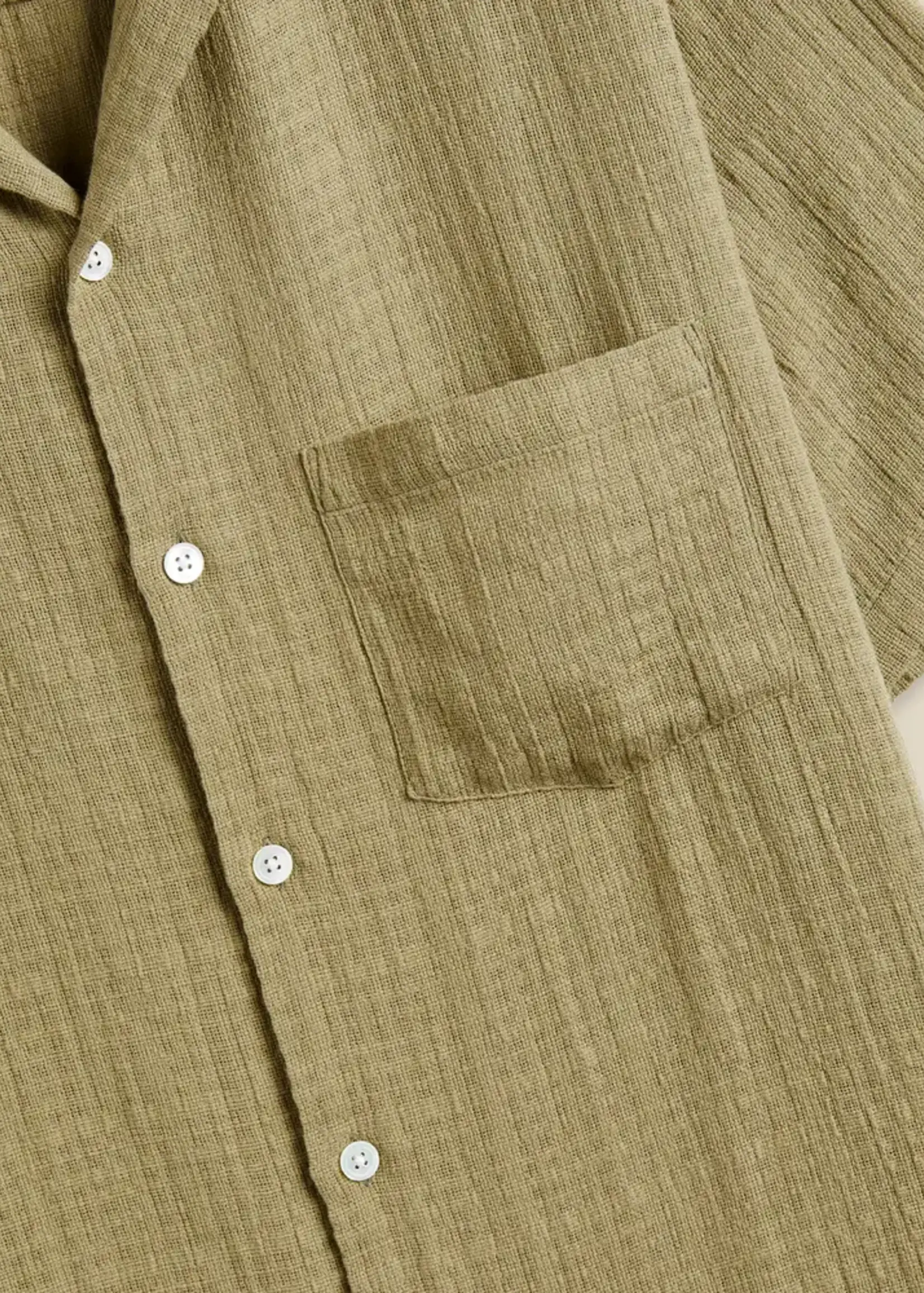 Portuguese Flannel Portuguese Flannel Grain Khaki Camp Collar