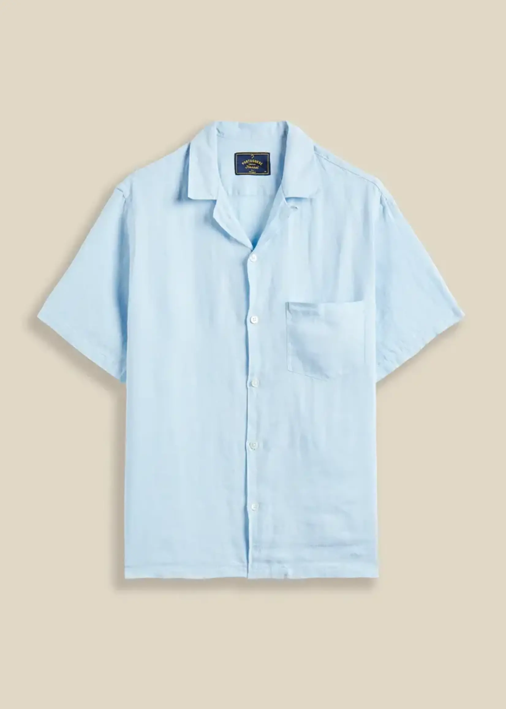 Portuguese Flannel Portuguese Flannel Linen Sky Camp Collar