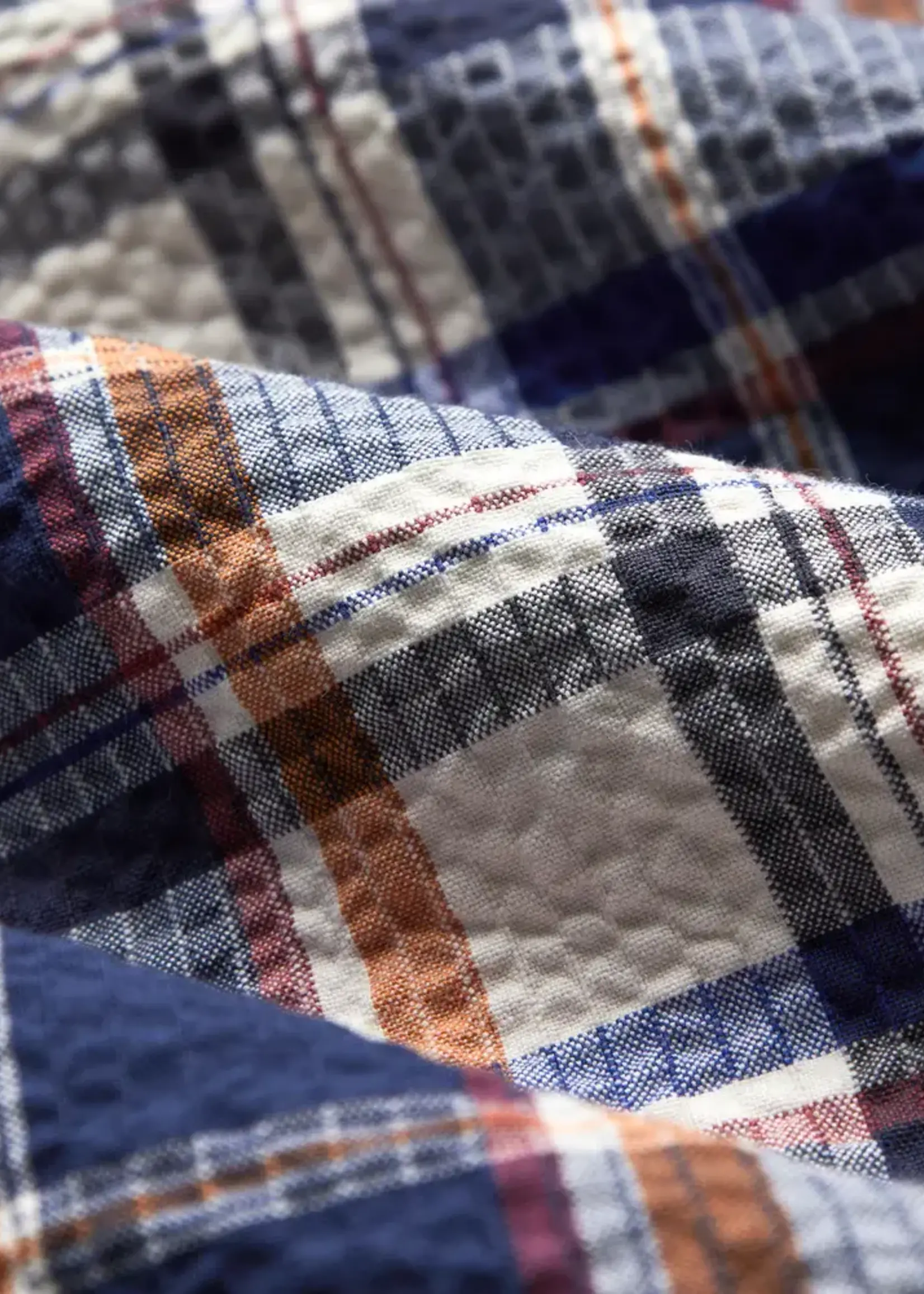 Portuguese Flannel Portuguese Flannel Prainha Multi Plaid Camp Collar