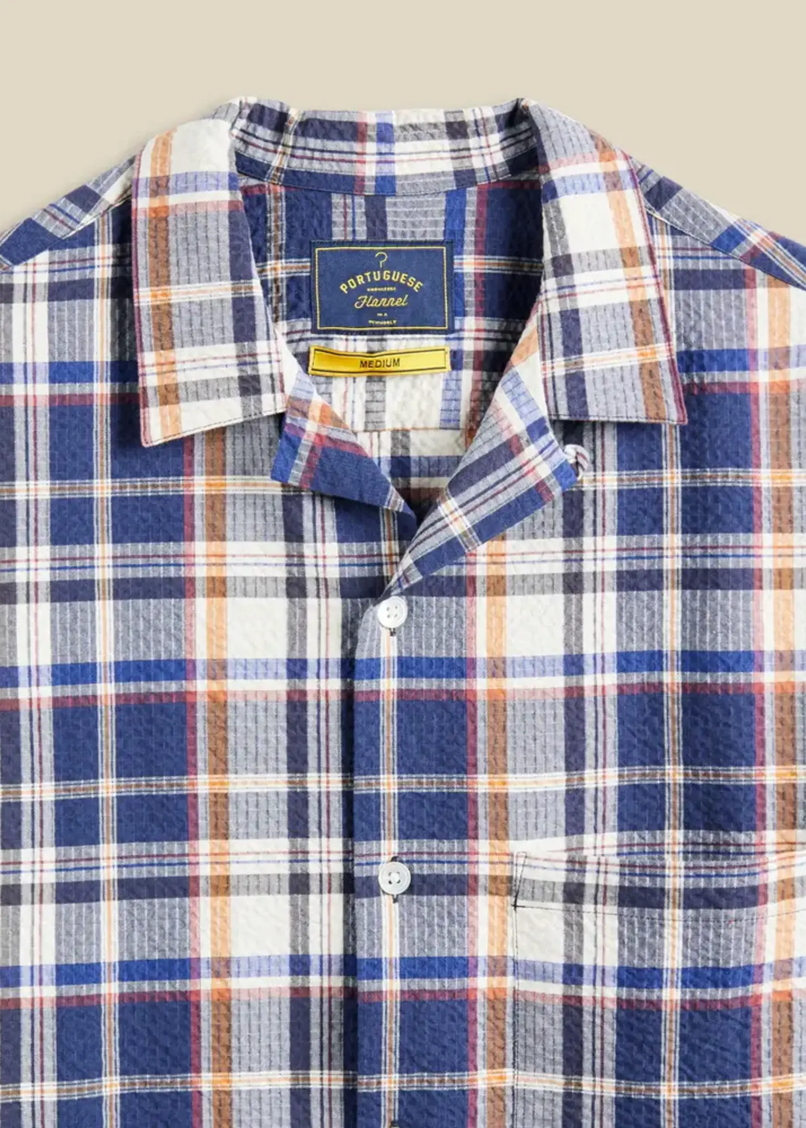 Portuguese Flannel Portuguese Flannel Prainha Multi Plaid Camp Collar