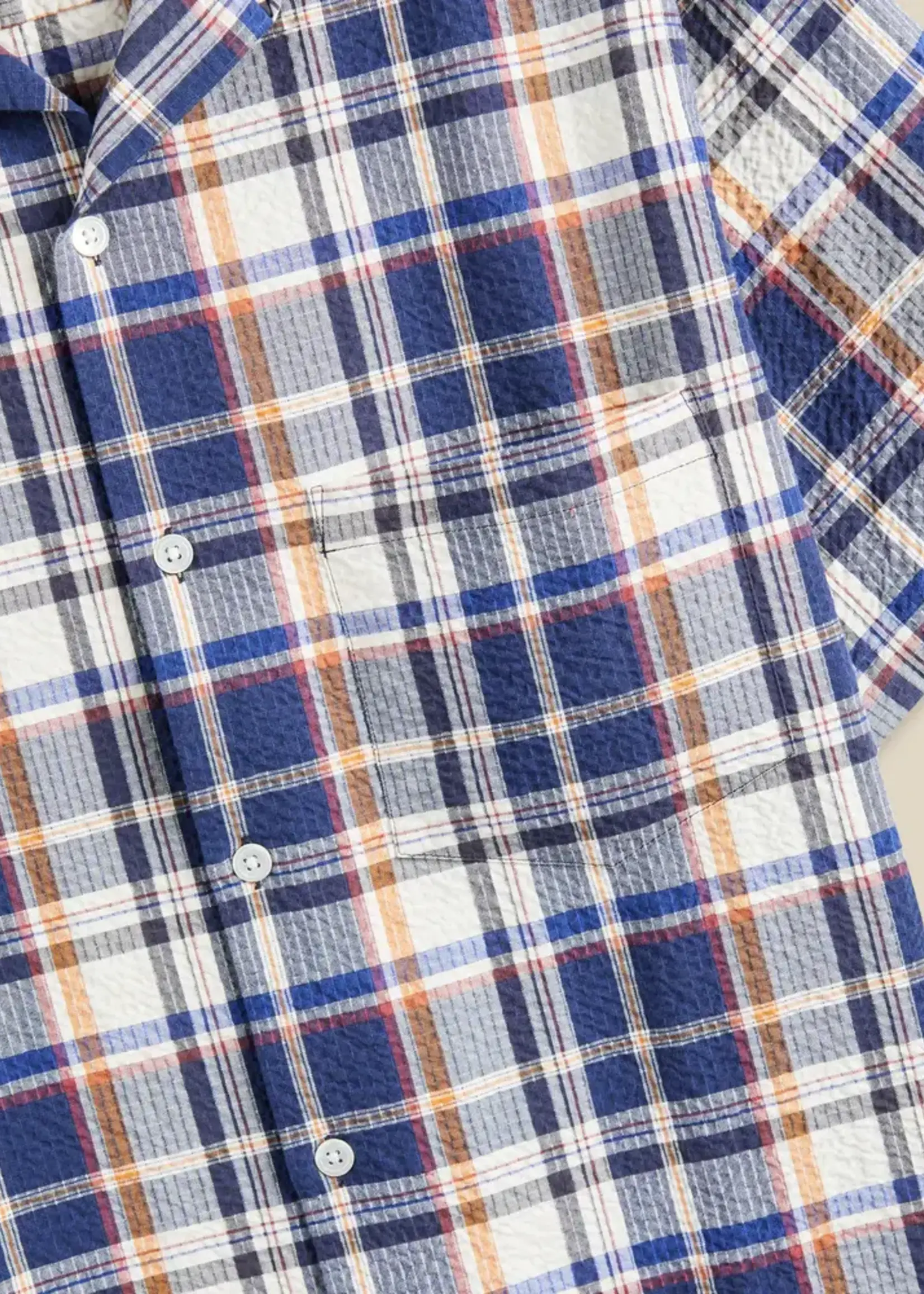 Portuguese Flannel Portuguese Flannel Prainha Multi Plaid Camp Collar