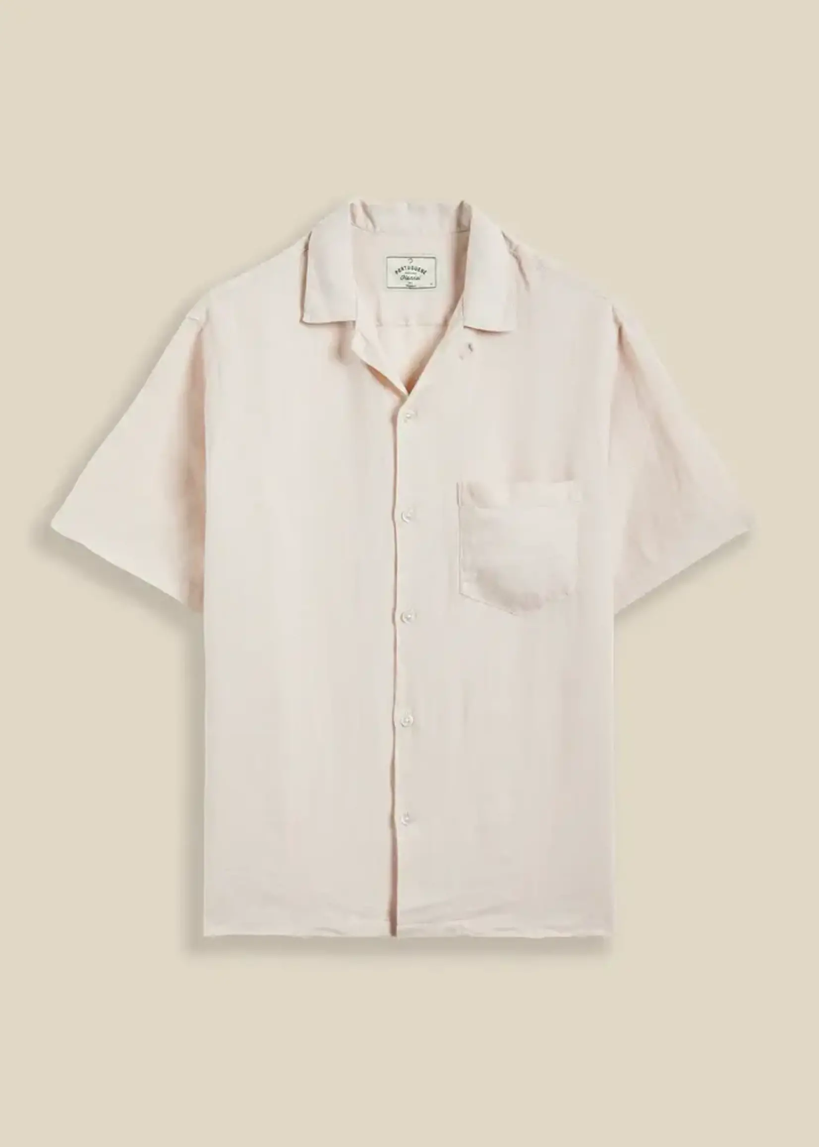 Portuguese Flannel Portuguese Flannel Linen Camp Collar Raw