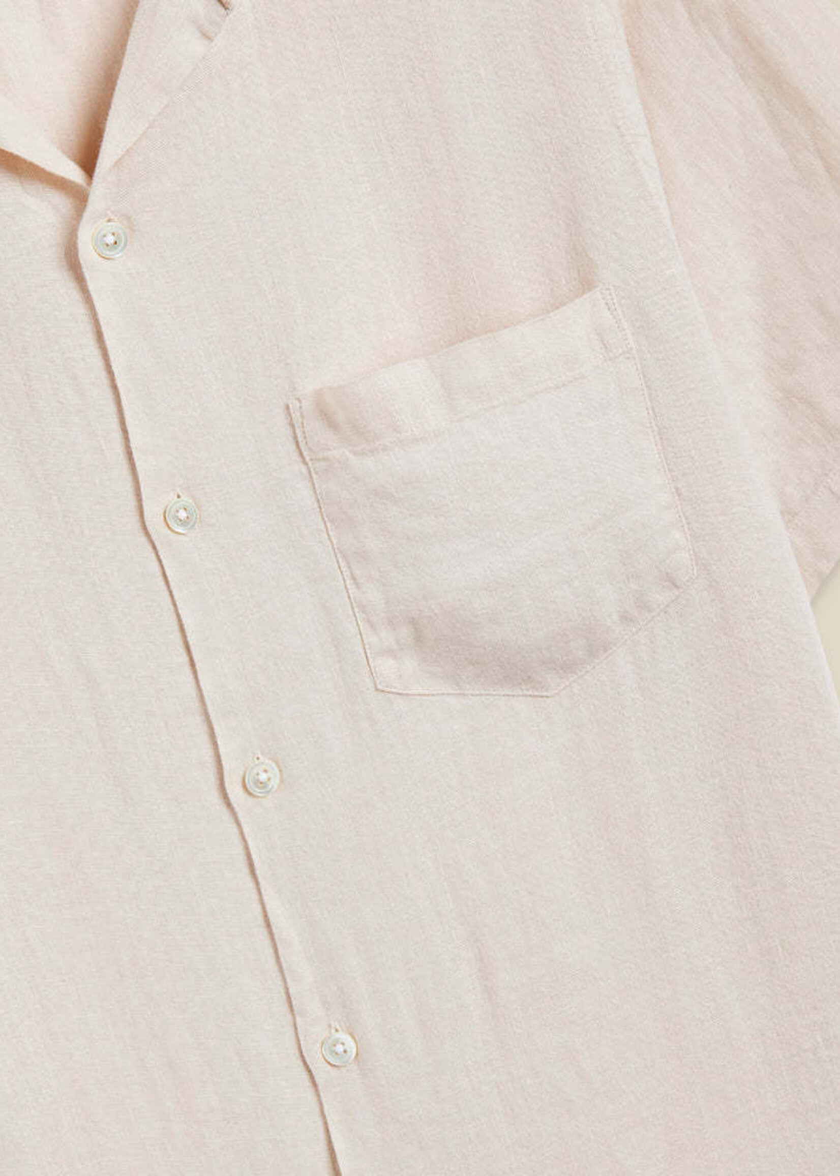 Portuguese Flannel Portuguese Flannel Linen Camp Collar Raw