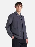 Universal Works Universal Works Cotton Mix Fleece Cardigan Navy Cotton / Poly