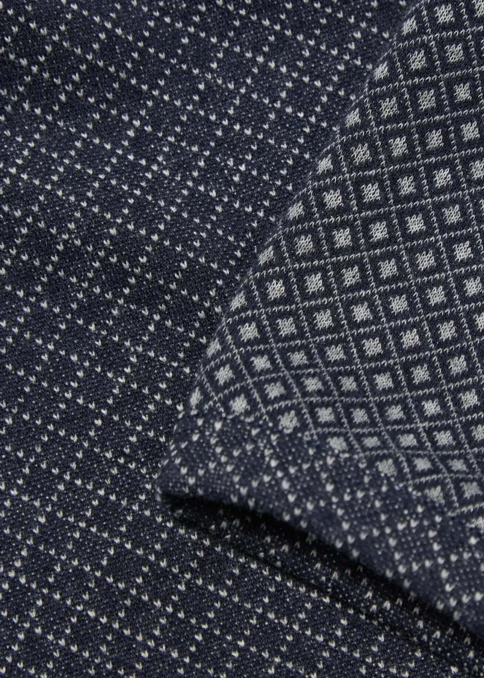 Universal Works Universal Works Cotton Mix Fleece Cardigan Navy Cotton / Poly