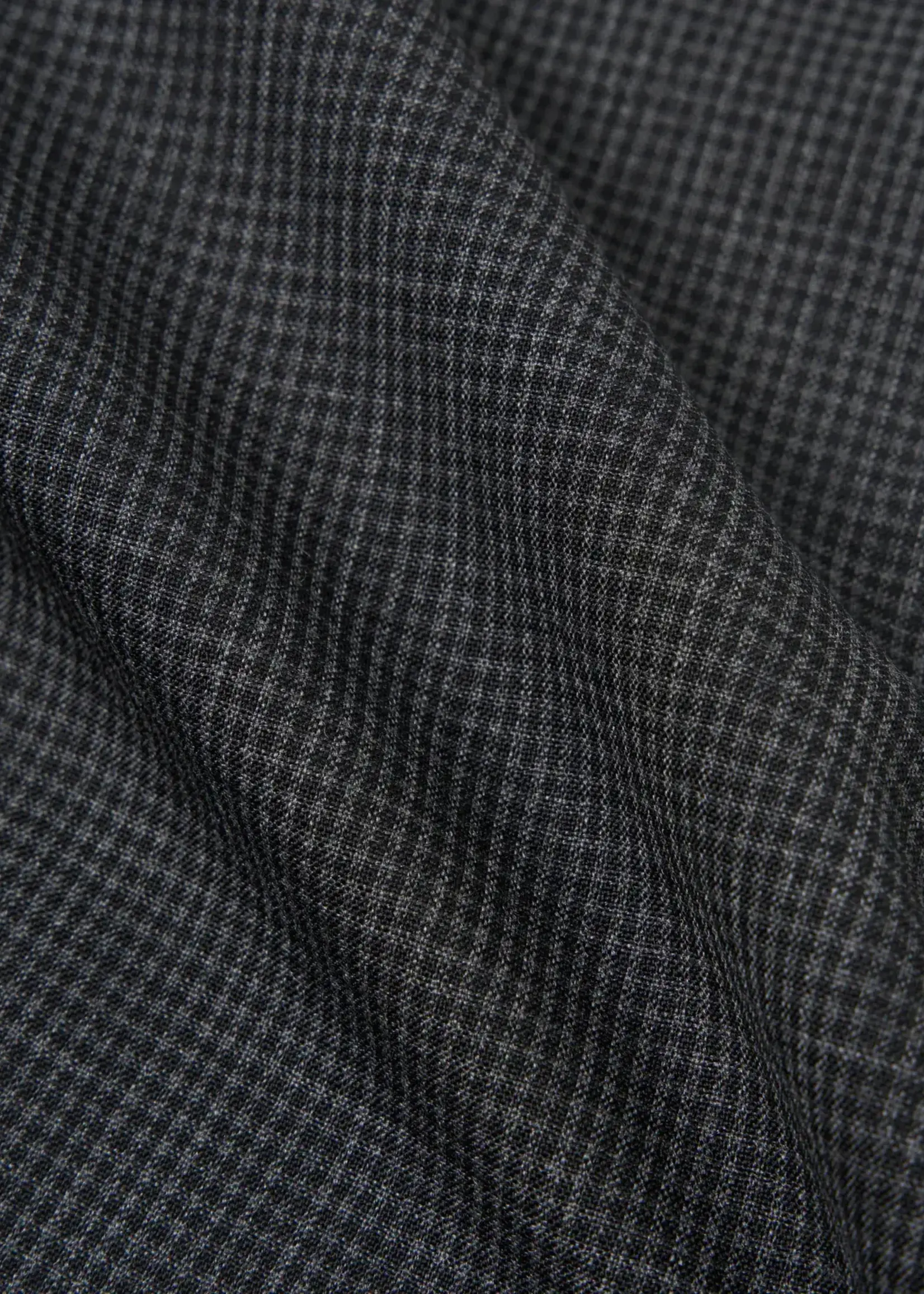 Universal Works Universal Works Mini Check Three Button Jacket Black Wool