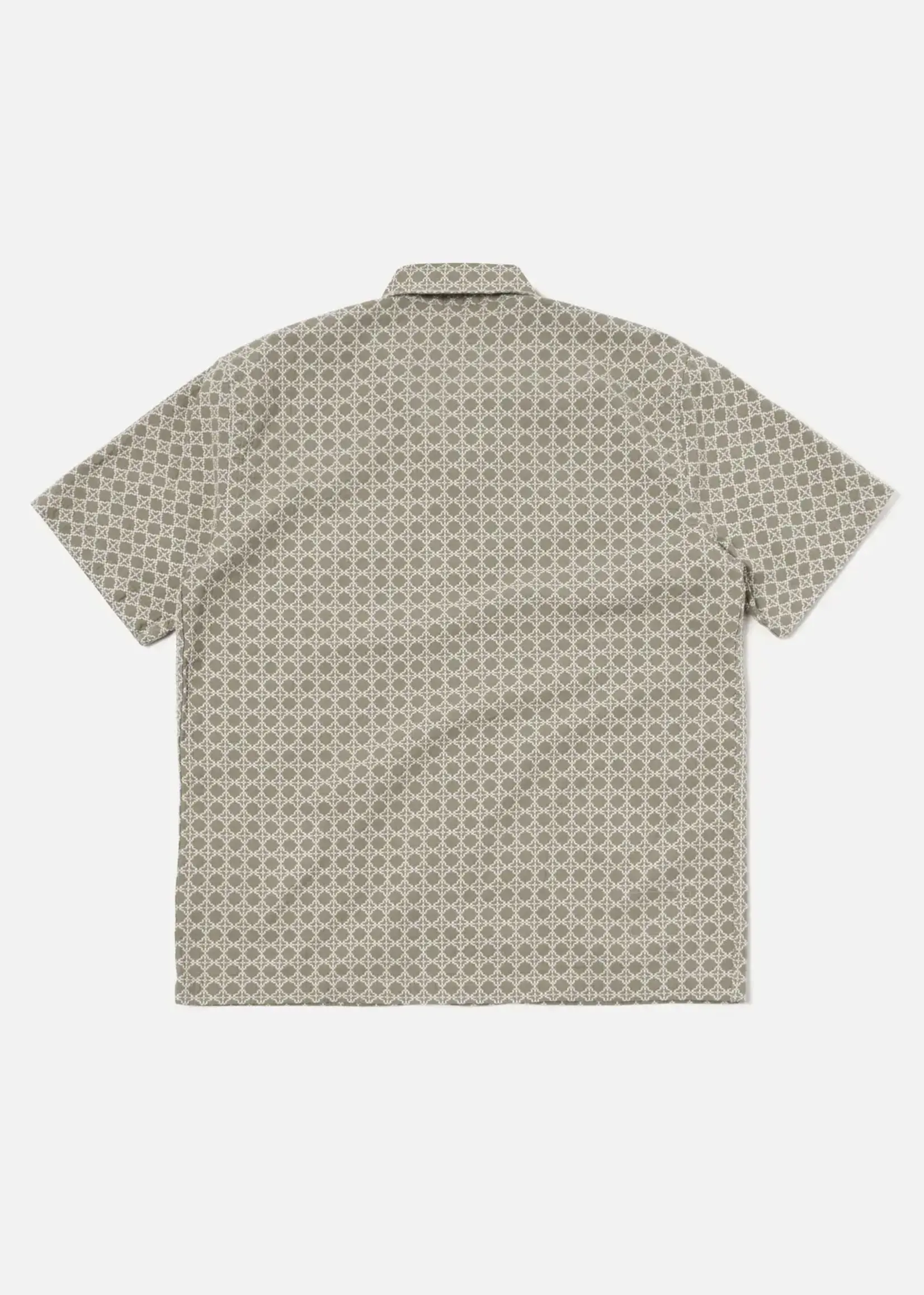 Universal Works Universal Works Rhodes Road Shirt Sand Cotton S/S