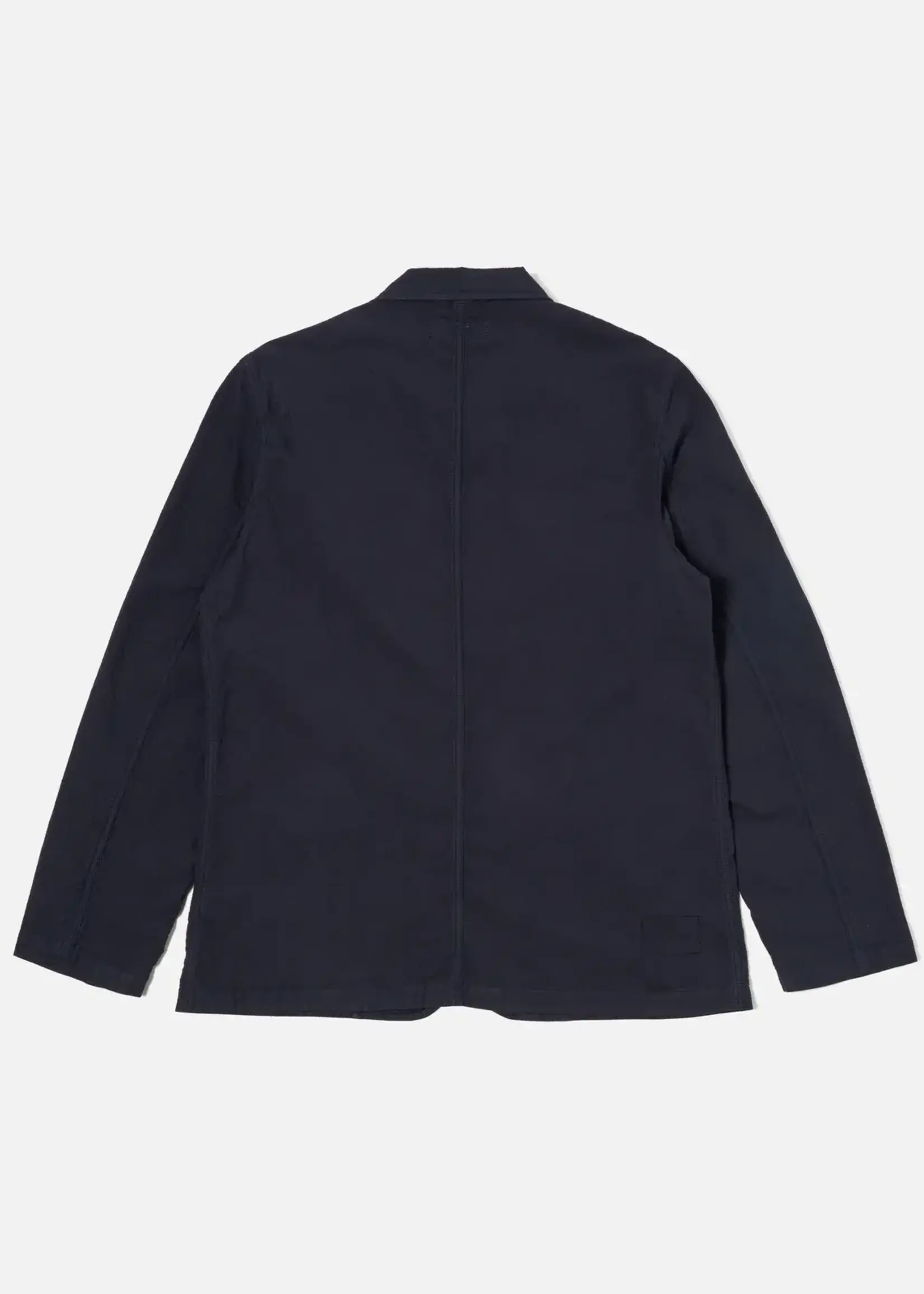 Universal Works Universal Works Seersucker II Bakers C Jacket Navy Cotton