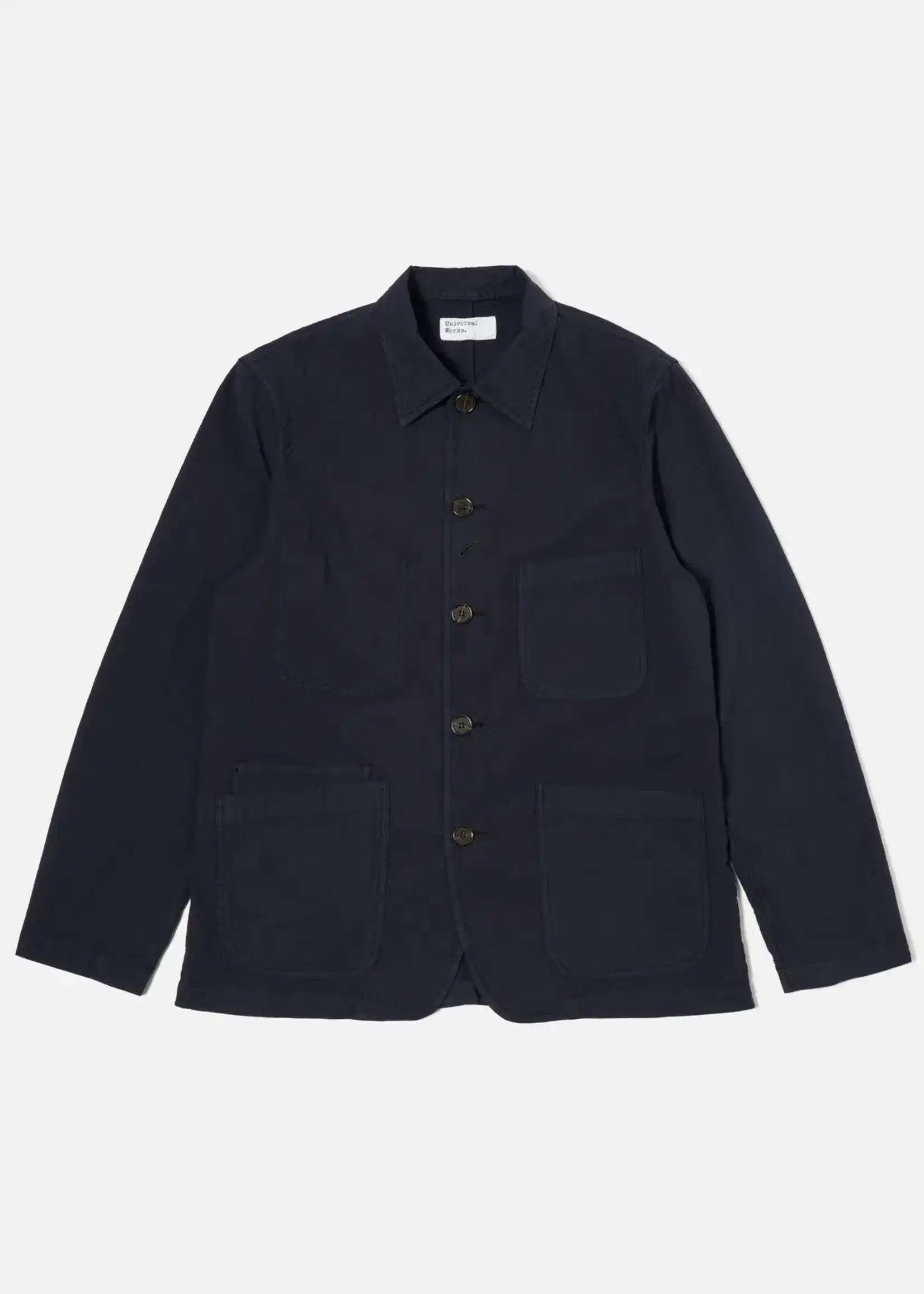 Universal Works Universal Works Seersucker II Bakers C Jacket Navy Cotton