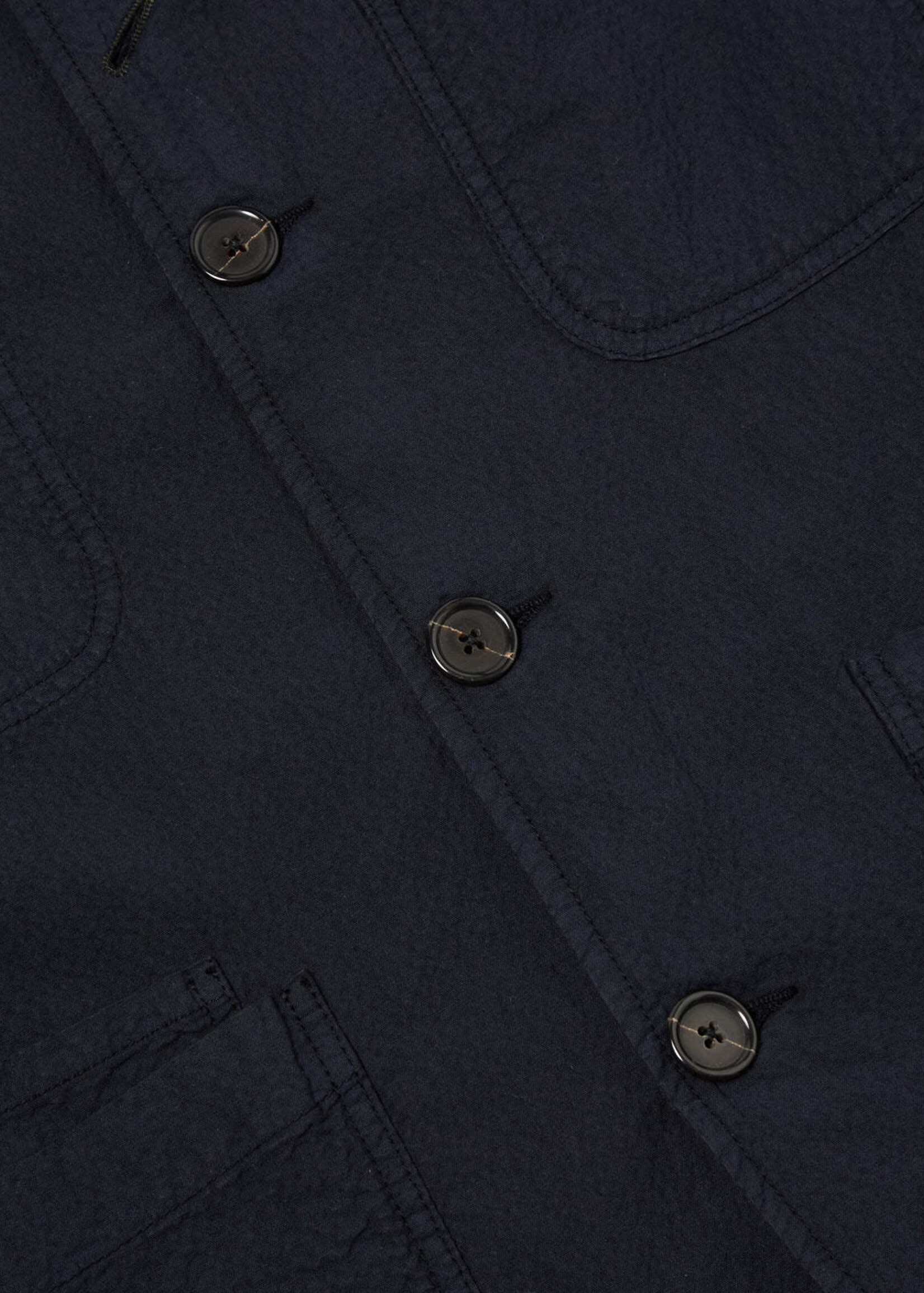 Universal Works Universal Works Seersucker II Bakers C Jacket Navy Cotton