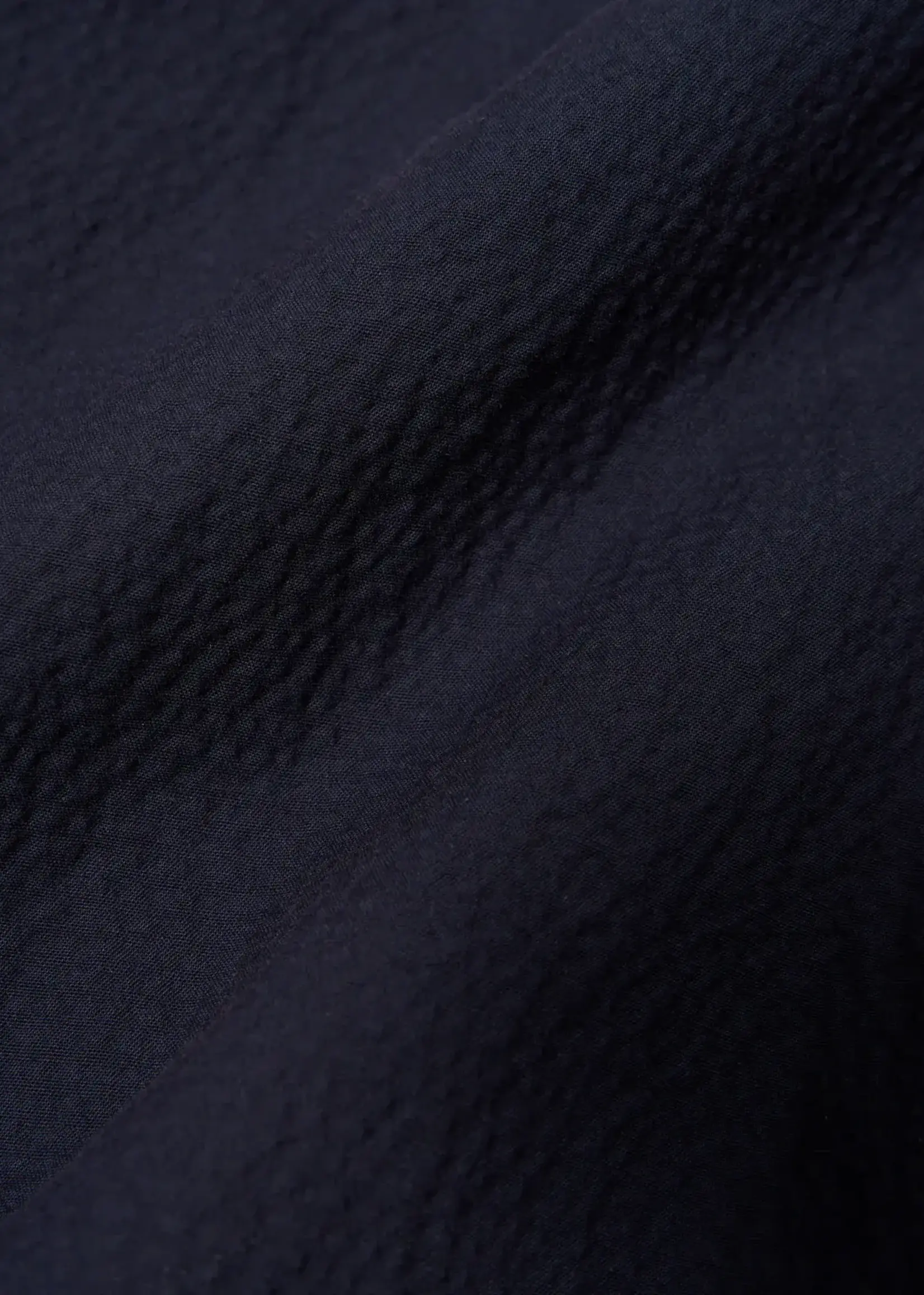 Universal Works Universal Works Seersucker II Bakers C Jacket Navy Cotton