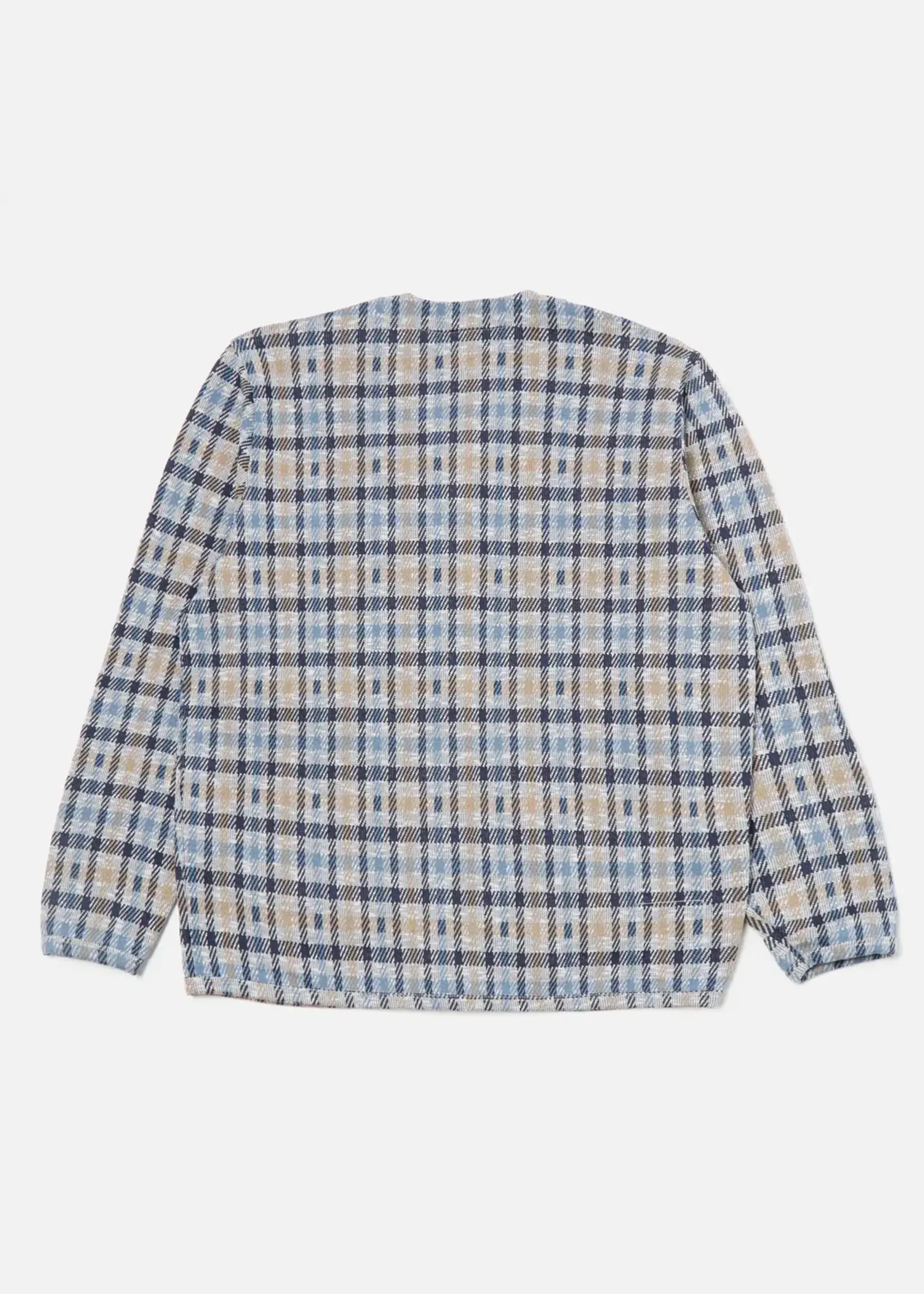 Universal Works Universal Works Summer Check Cardigan Blue / Brown Cotton / Poly