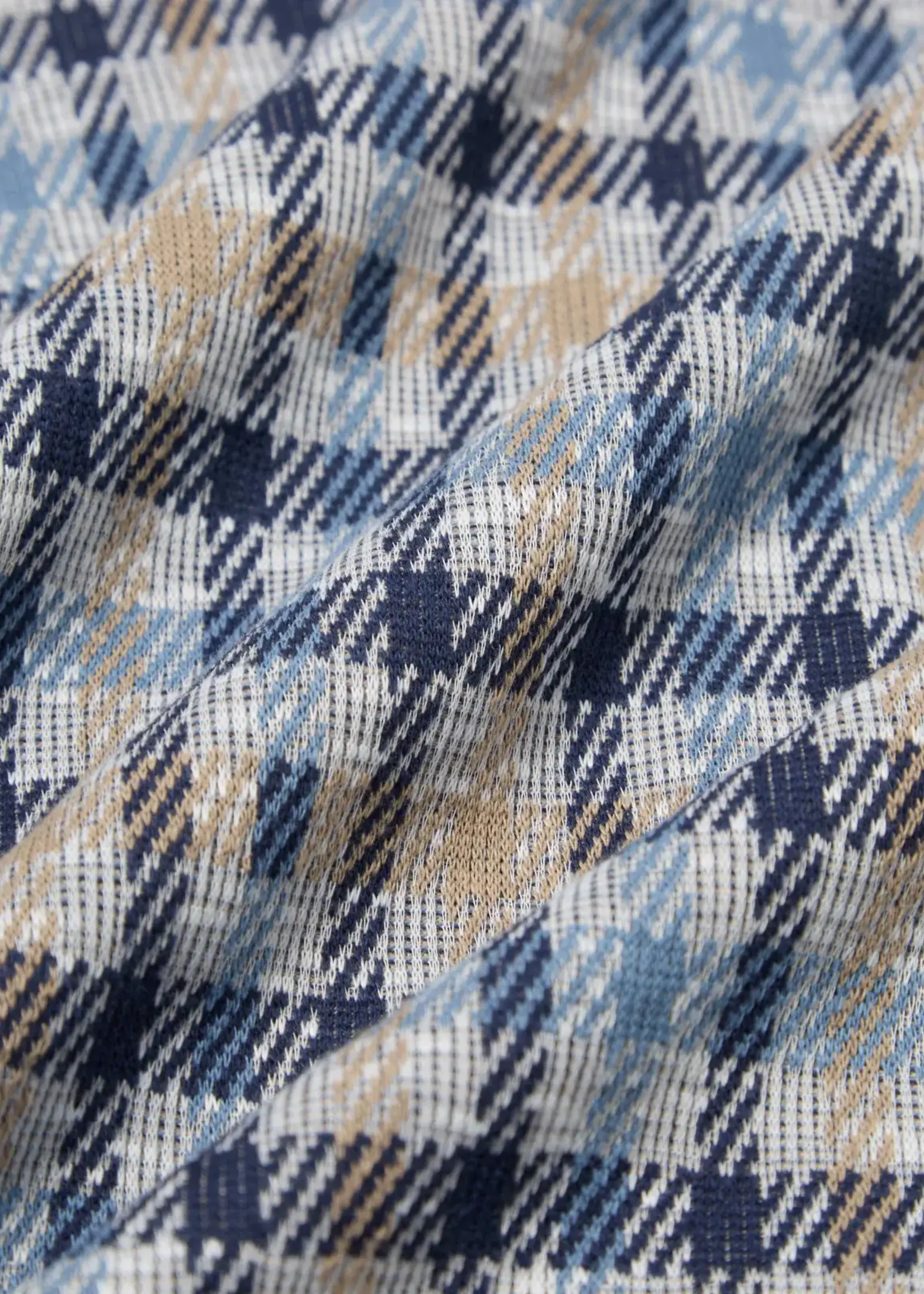 Universal Works Universal Works Summer Check Cardigan Blue / Brown Cotton / Poly