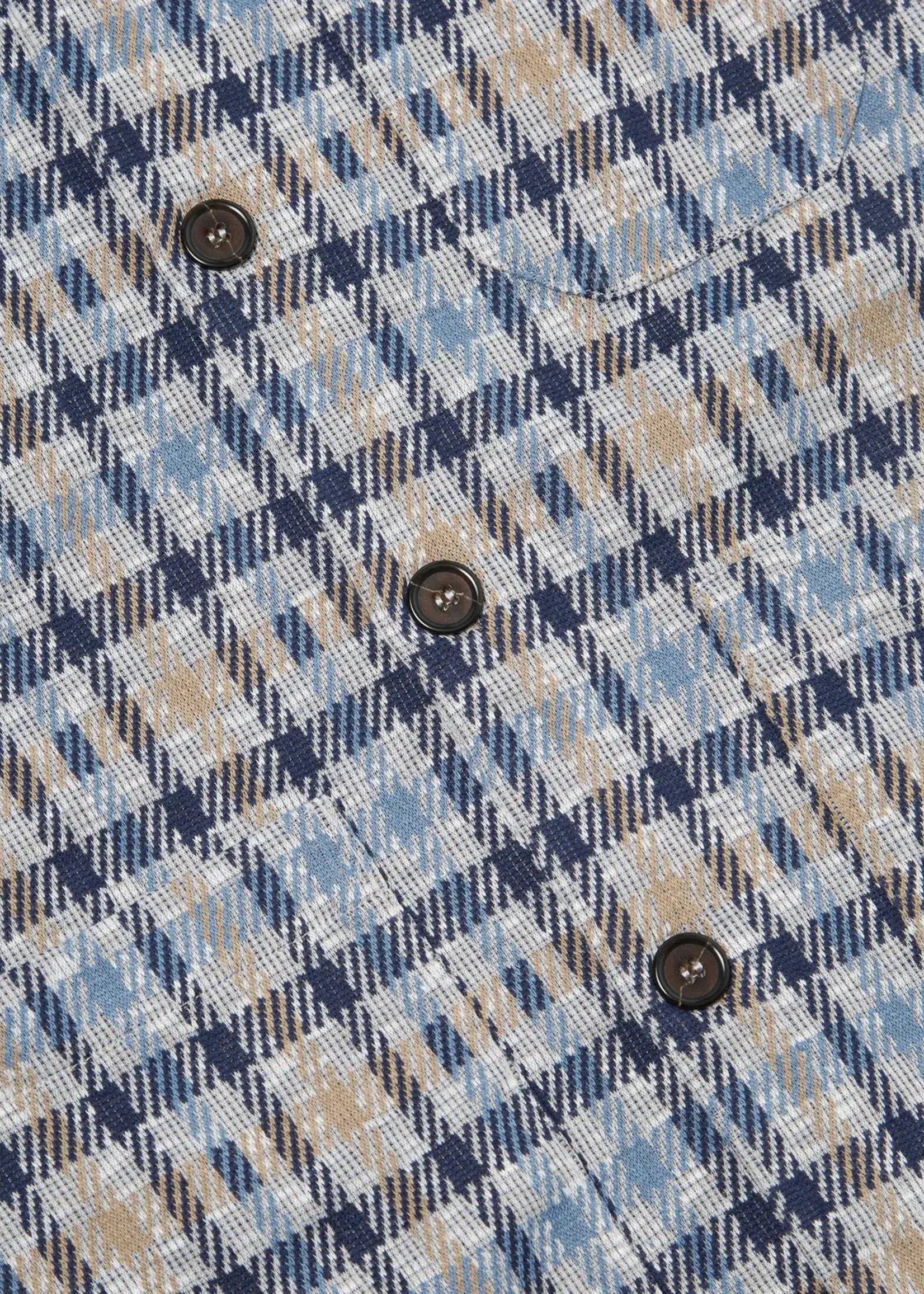 Universal Works Universal Works Summer Check Cardigan Blue / Brown Cotton / Poly
