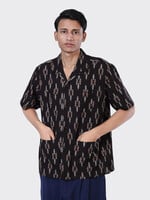 Kardo Kardo Pedro Ikat Black Short Sleeve Shirt