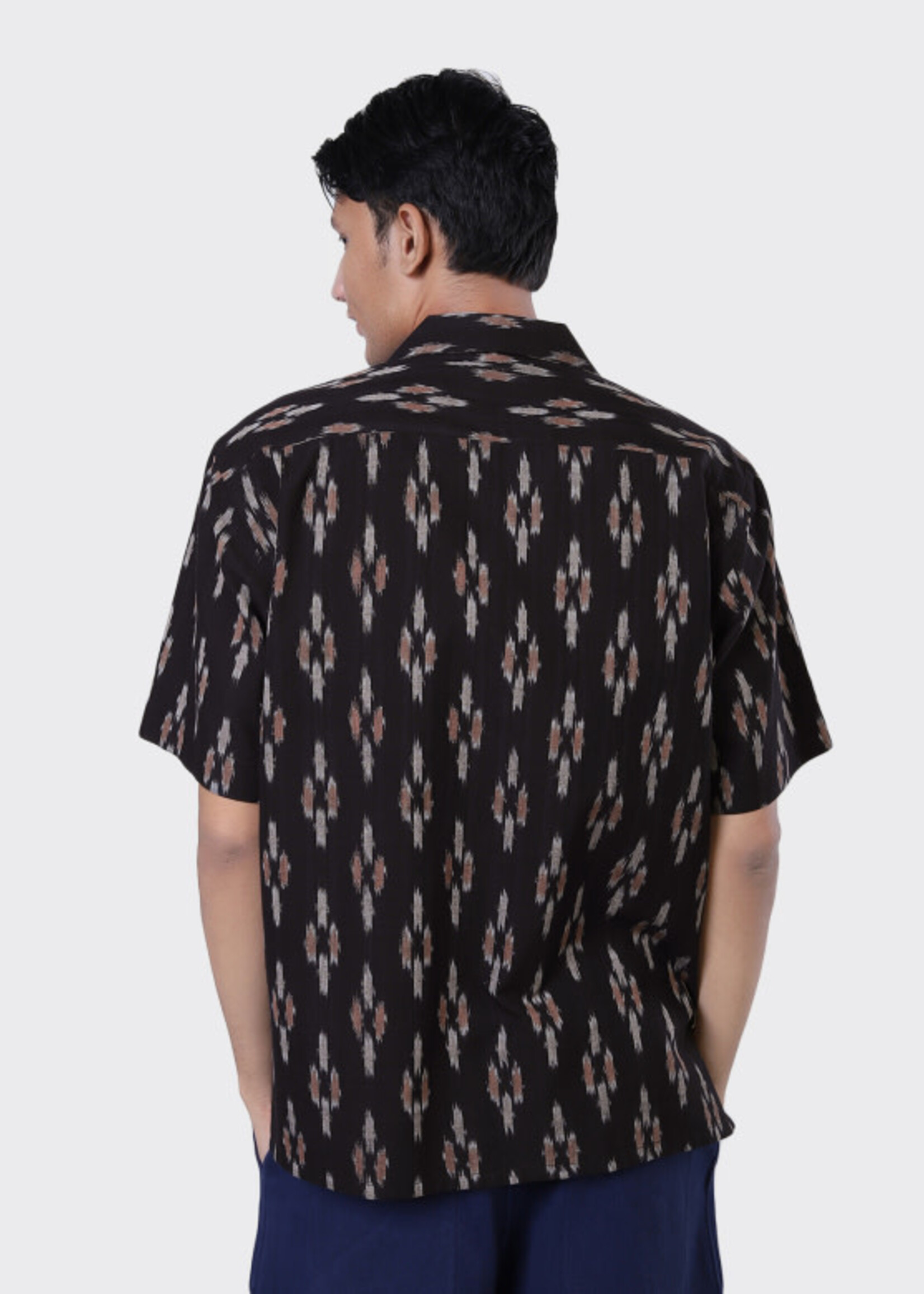 Kardo Kardo Pedro Ikat Black Short Sleeve Shirt
