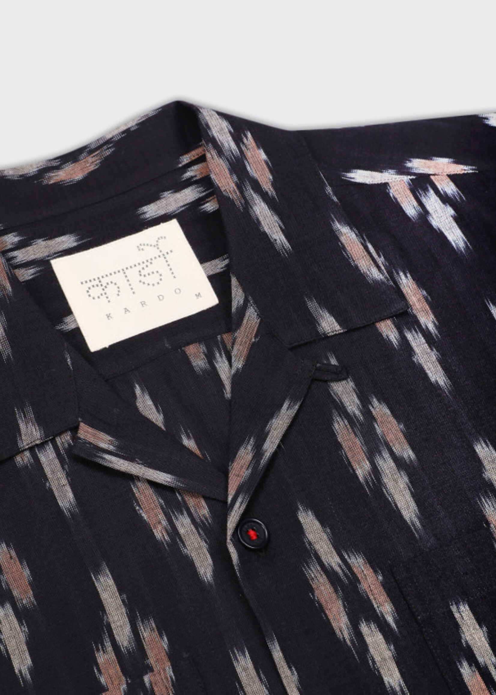 Kardo Kardo Pedro Ikat Black Short Sleeve Shirt