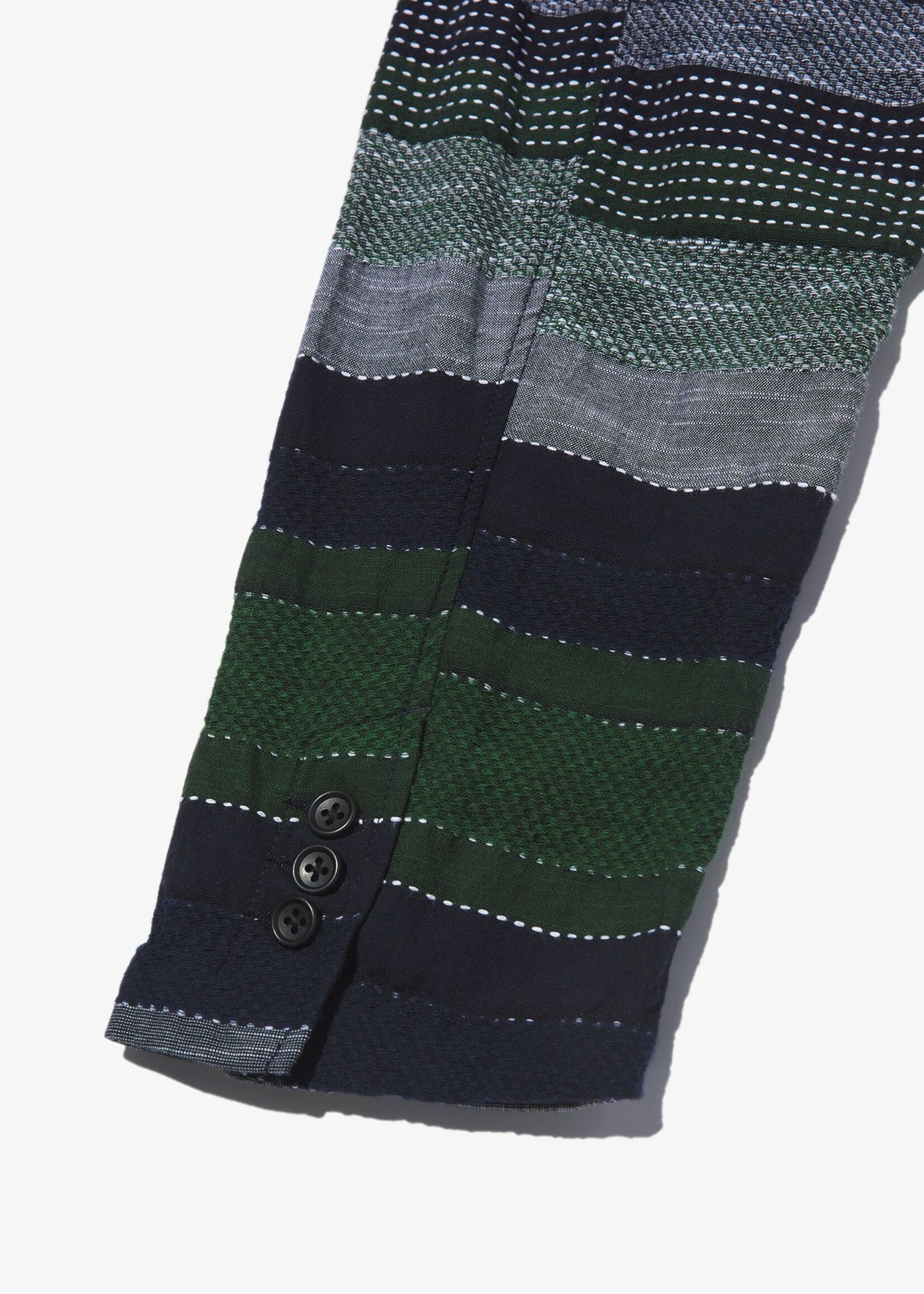 Engineered Garments EG Loiter Jacket Navy Yellow Green Madras