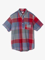 Engineered Garments EG Popover BD Shirt Red Green Big Madras Plaid