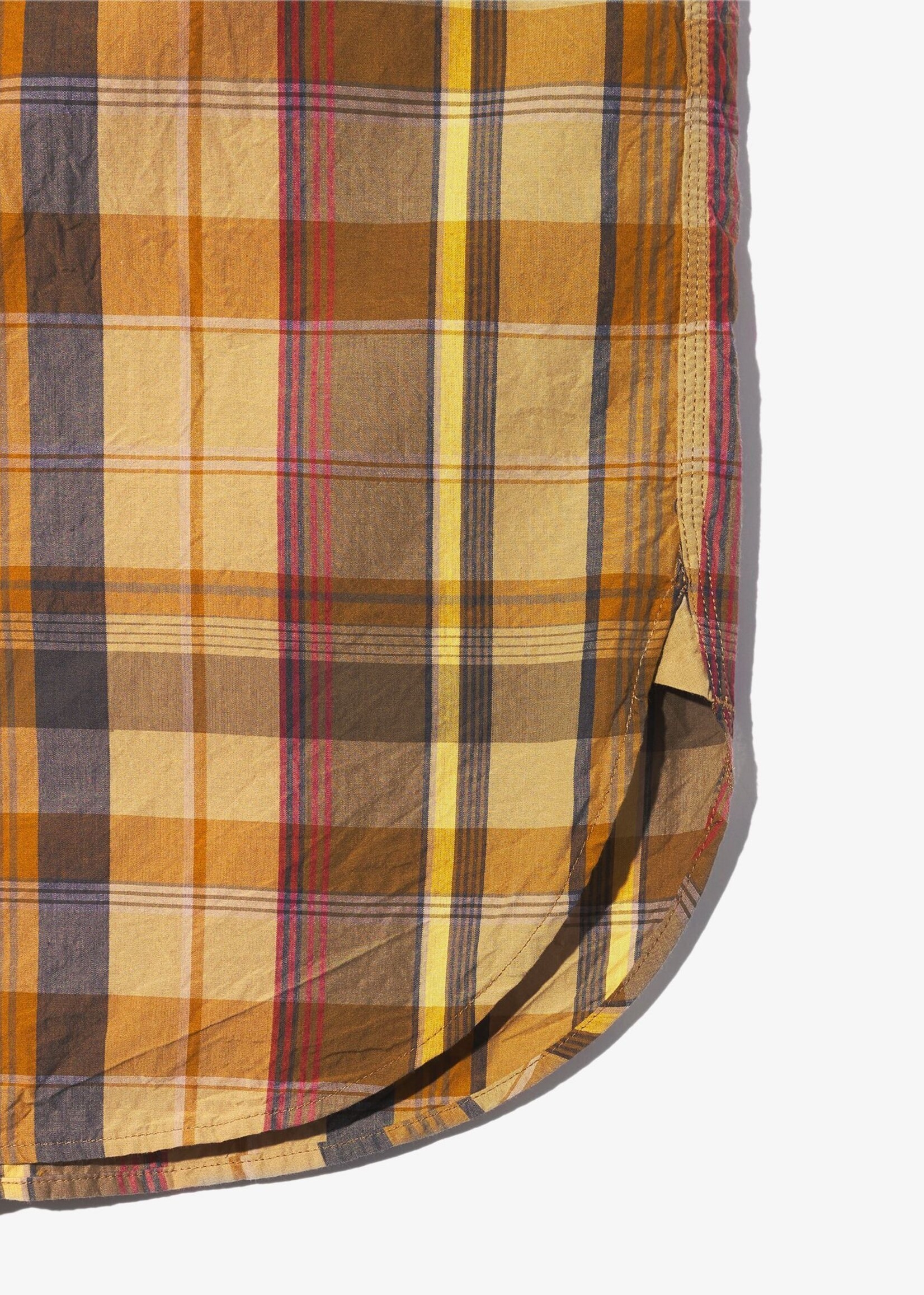 Engineered Garments EG Work Shirt Olive Cotton Madras Plaid