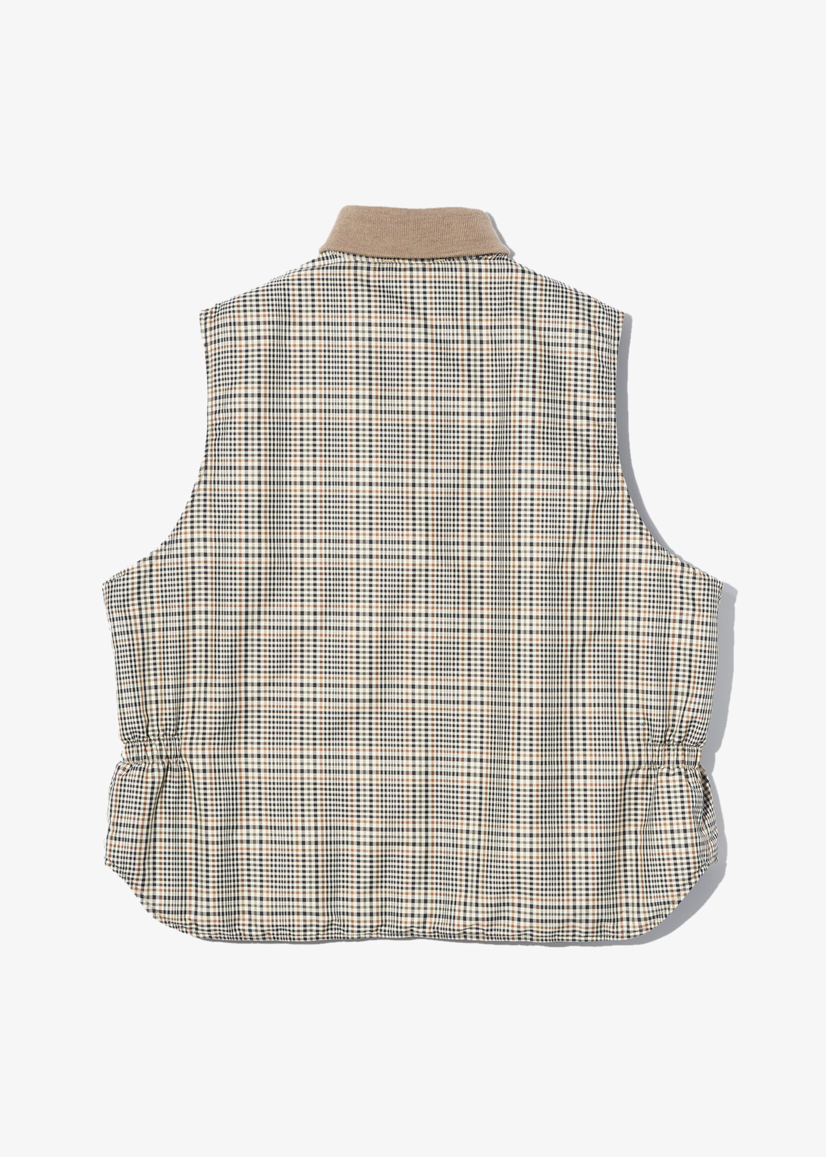 Engineered Garments Engineered Garments  LL Vest Khaki Plaid Poly Cloth