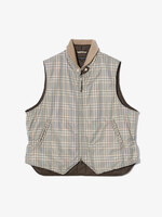 Engineered Garments Engineered Garments LL Vest Khaki Plaid Poly Cloth