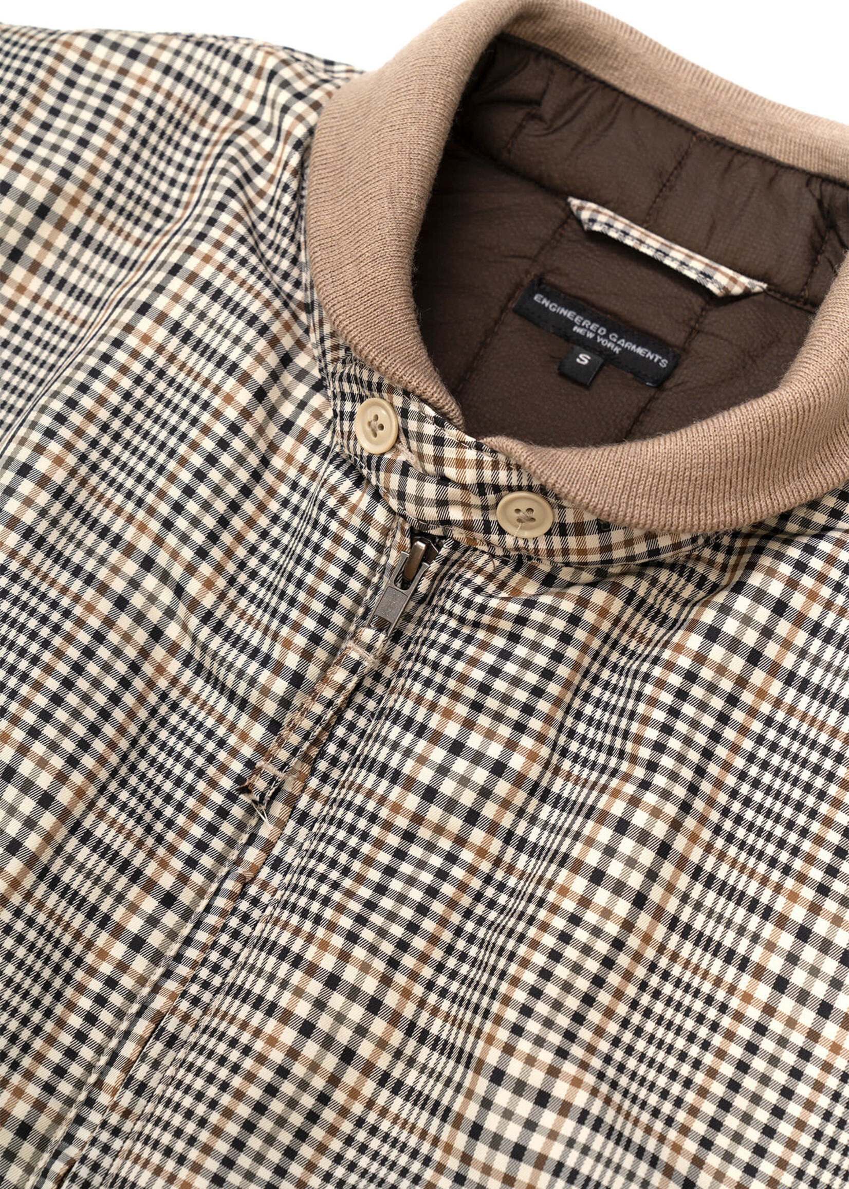 Engineered Garments Engineered Garments  LL Vest Khaki Plaid Poly Cloth