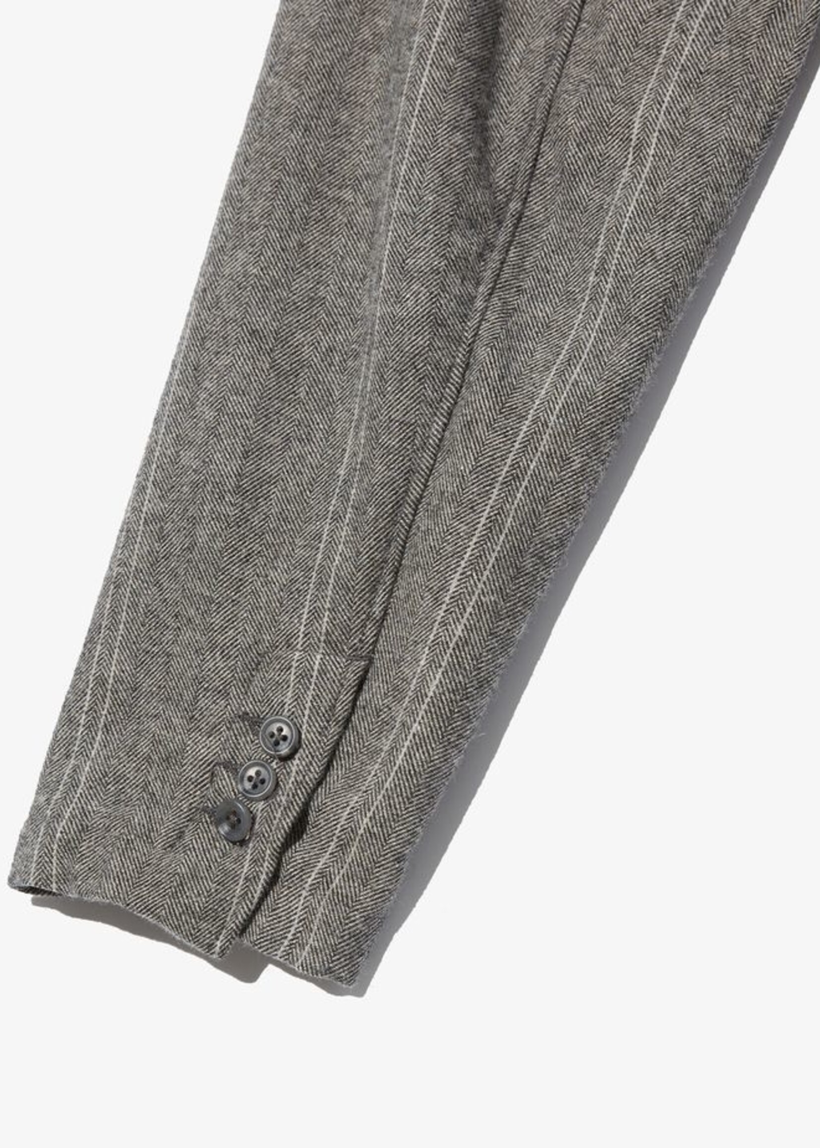 Engineered Garments EG Loiter Jacket Grey Striped Wool Herringbone