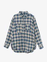Engineered Garments Engineered Garments Work Shirt Navy Cotton Plaid Jacquard