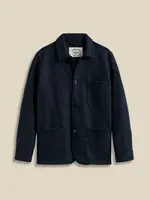 Portuguese Flannel Portuguese Flannel Labura Navy Herringbone Jacket