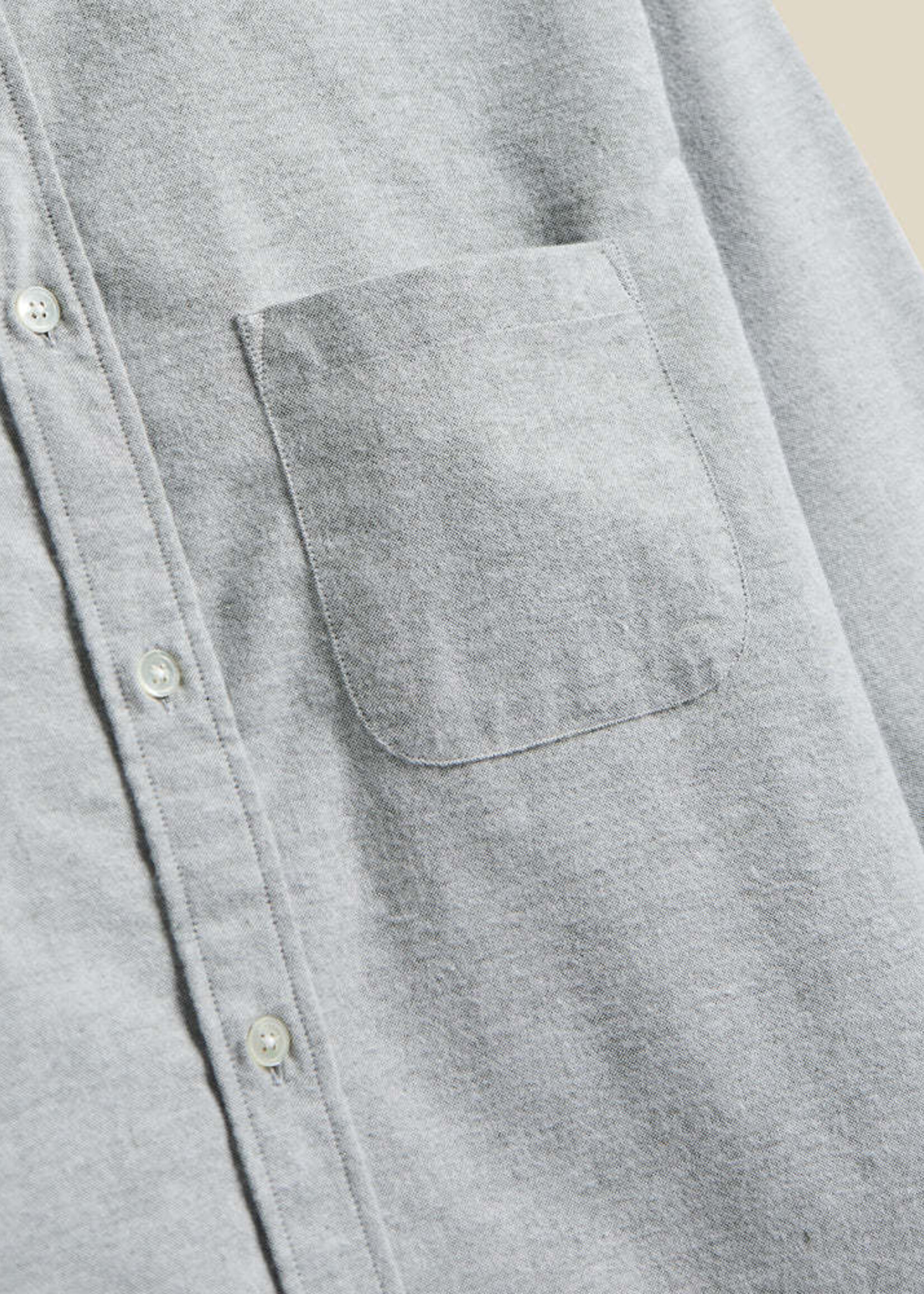 Portuguese Flannel Portuguese Flannel Moss Green Brushed Oxford Shirt